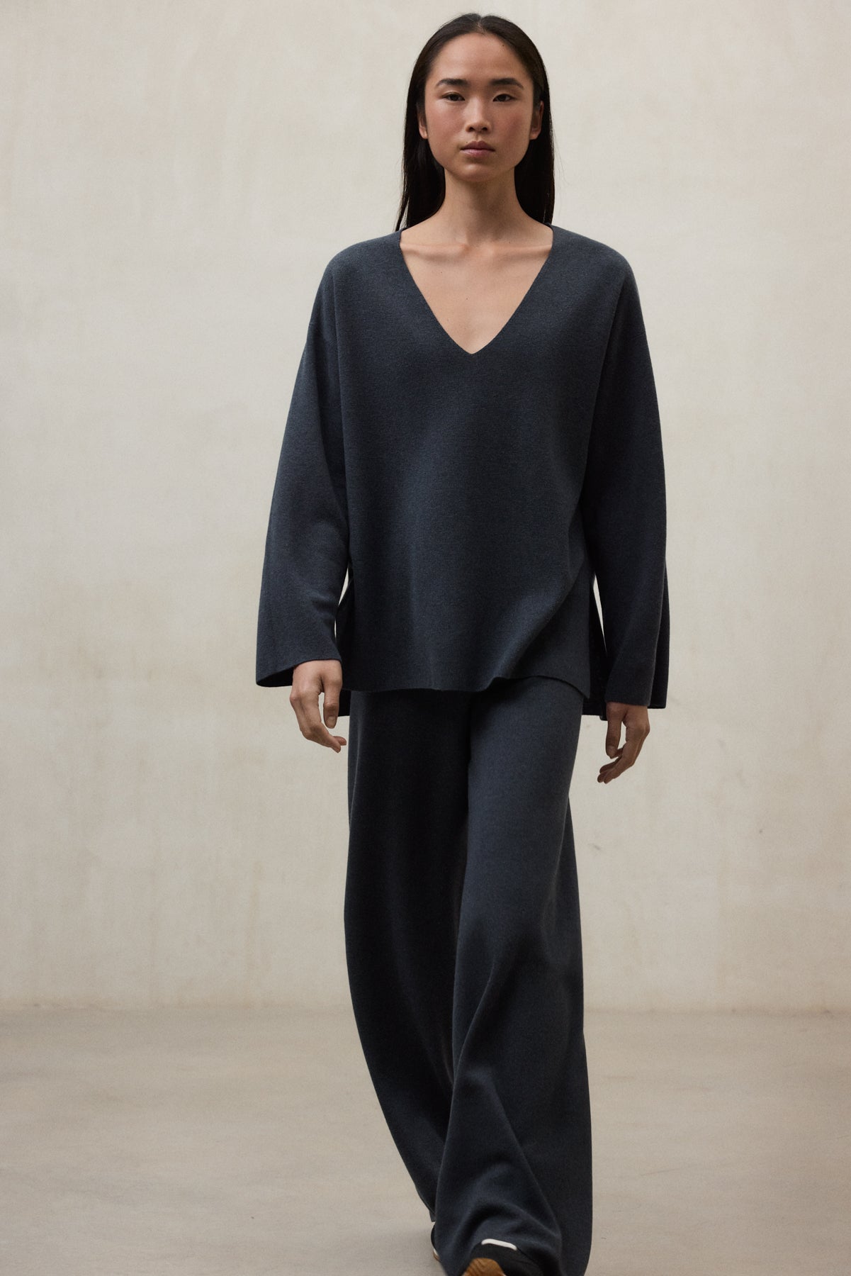 Strickpullover aus Bio Baumwolle und Tencel™ von ECOALF in dunkelblau