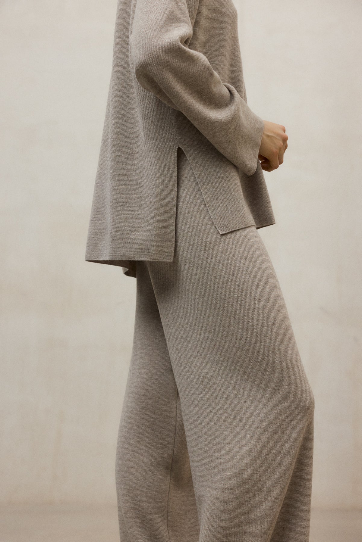 Strickpullover aus Bio Baumwolle und Tencel™ von ECOALF in beige