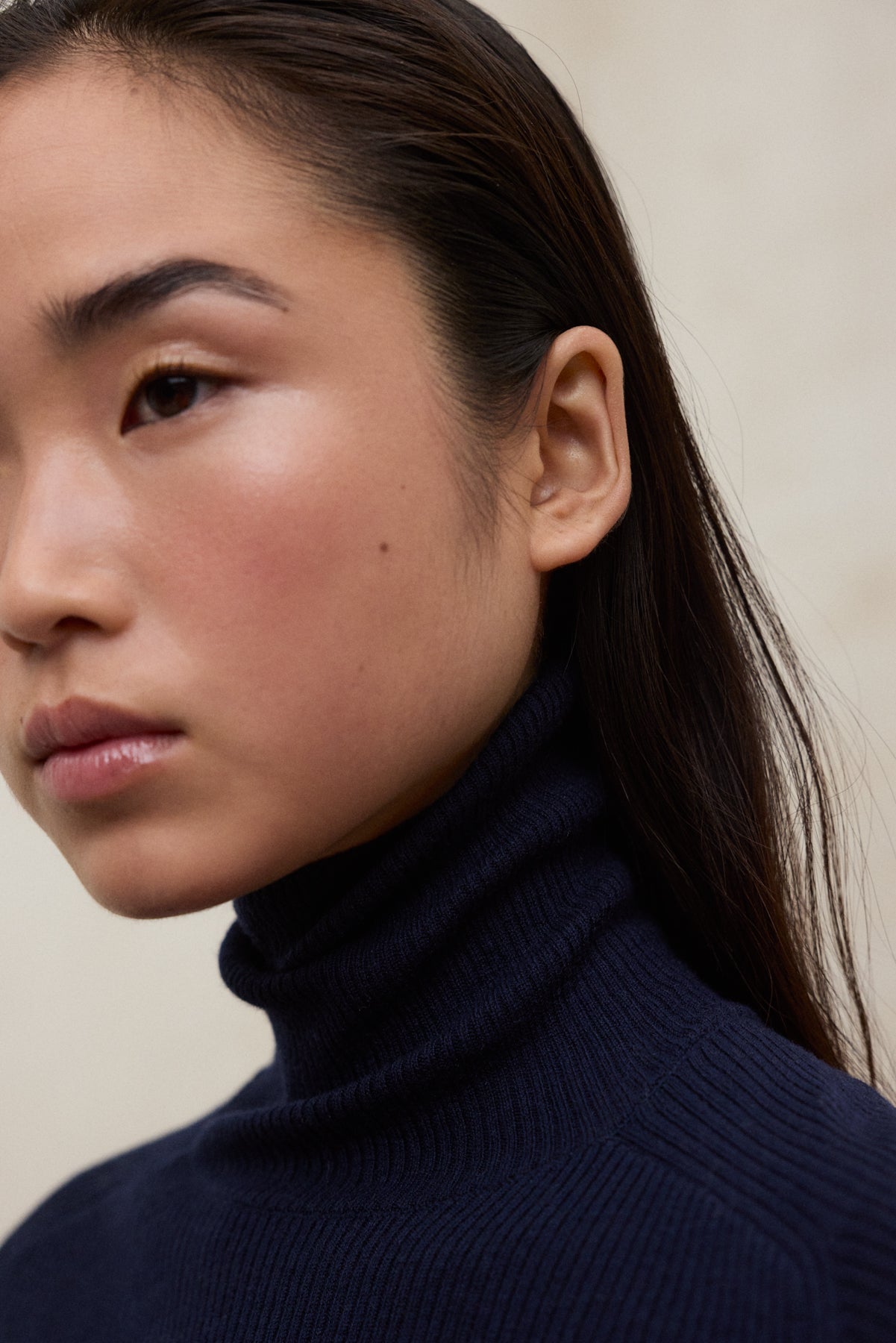 Rollkragenpullover aus Bio Baumwolle und Tencel™ von ECOALF in dunkelblau