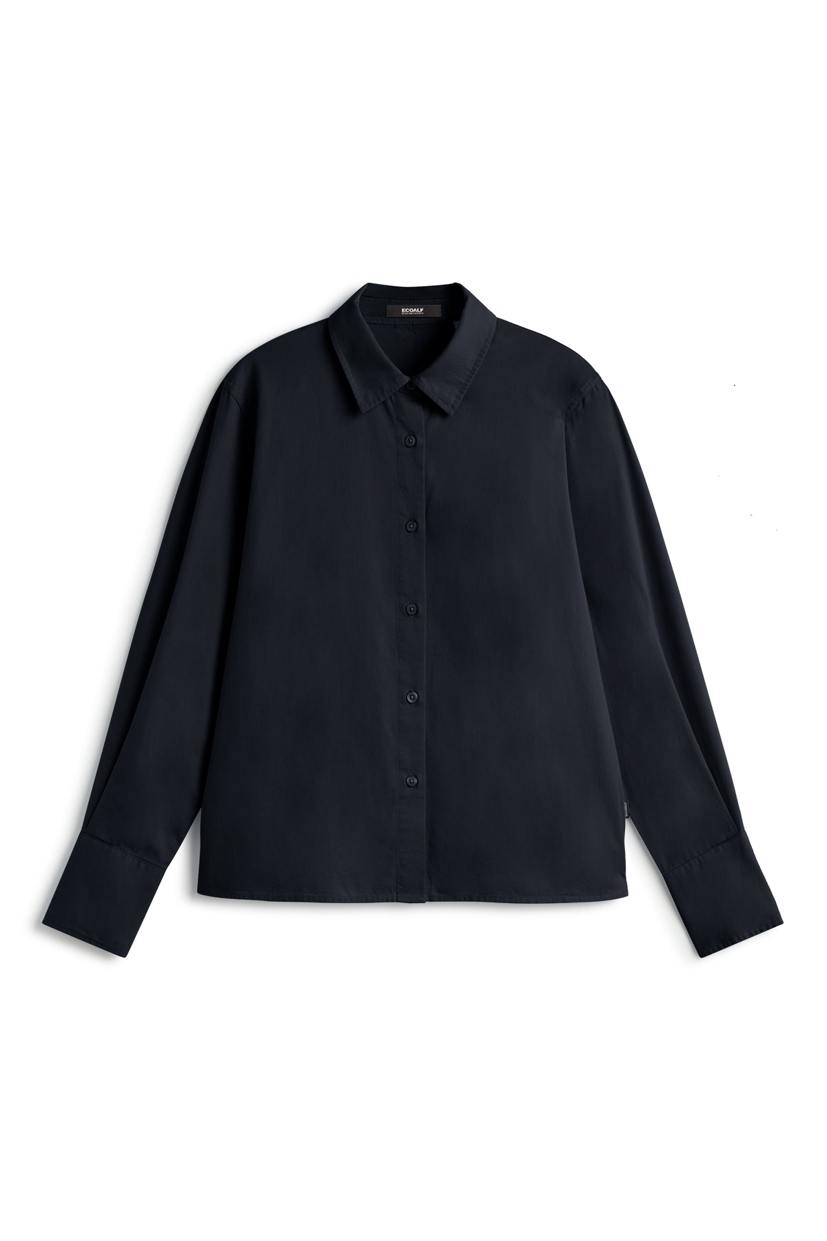Bluse aus Bio- und recycleter Baumwolle von ECOALF in dunkelblau