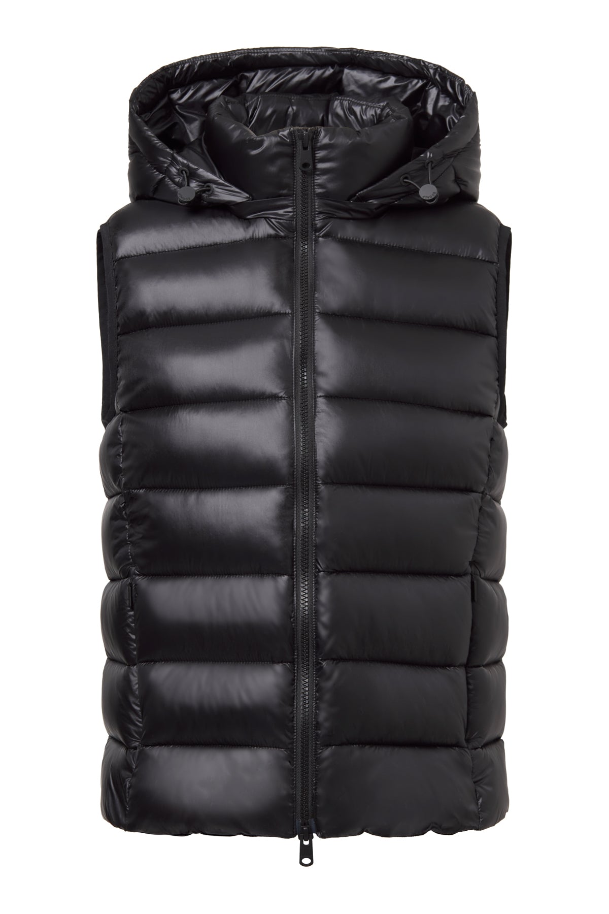 Aoraki down vest made from 100% recycled nylon by ECOALF in metallic beige