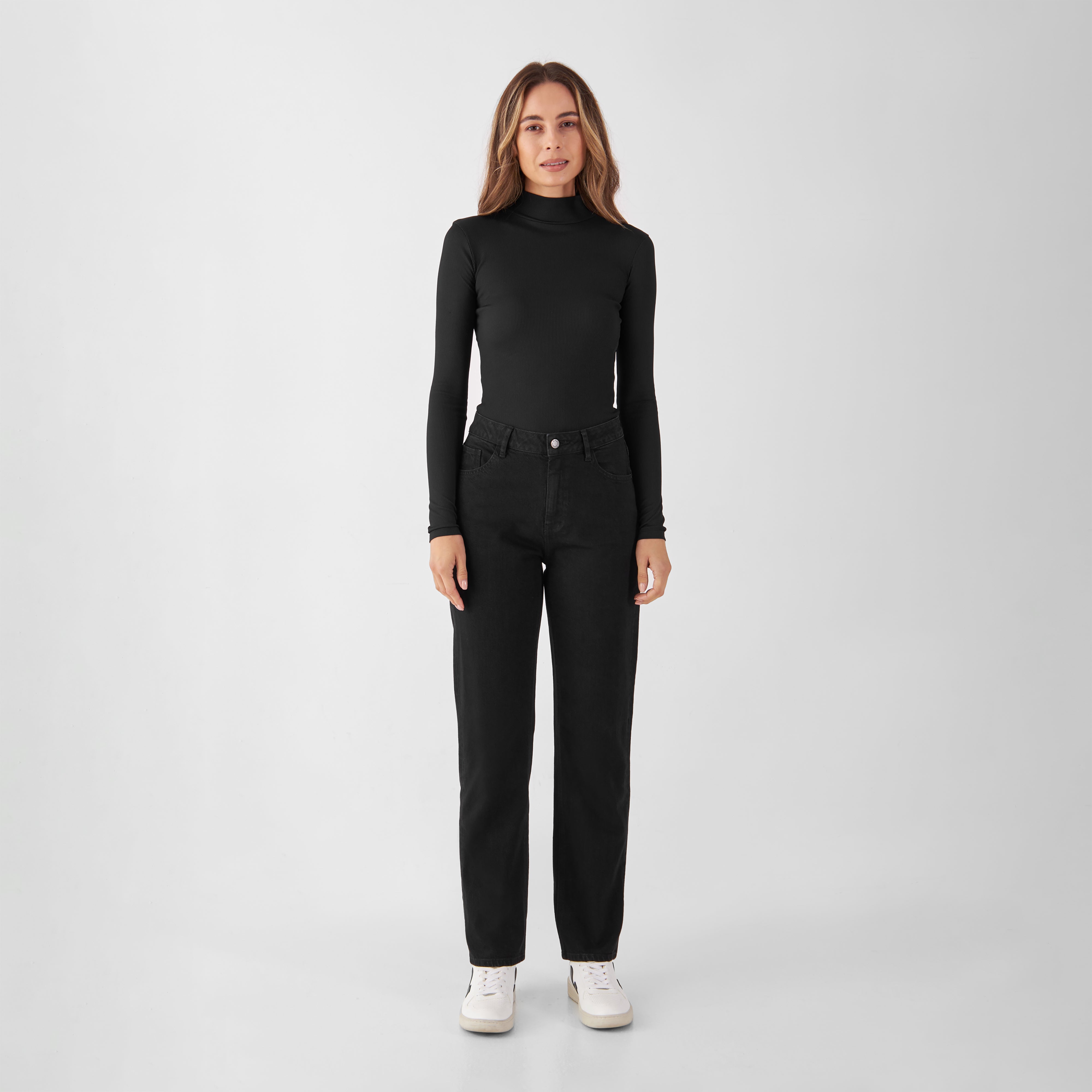 Black MORNING Regular Straight jeans made from organic cotton by Dawn Denim