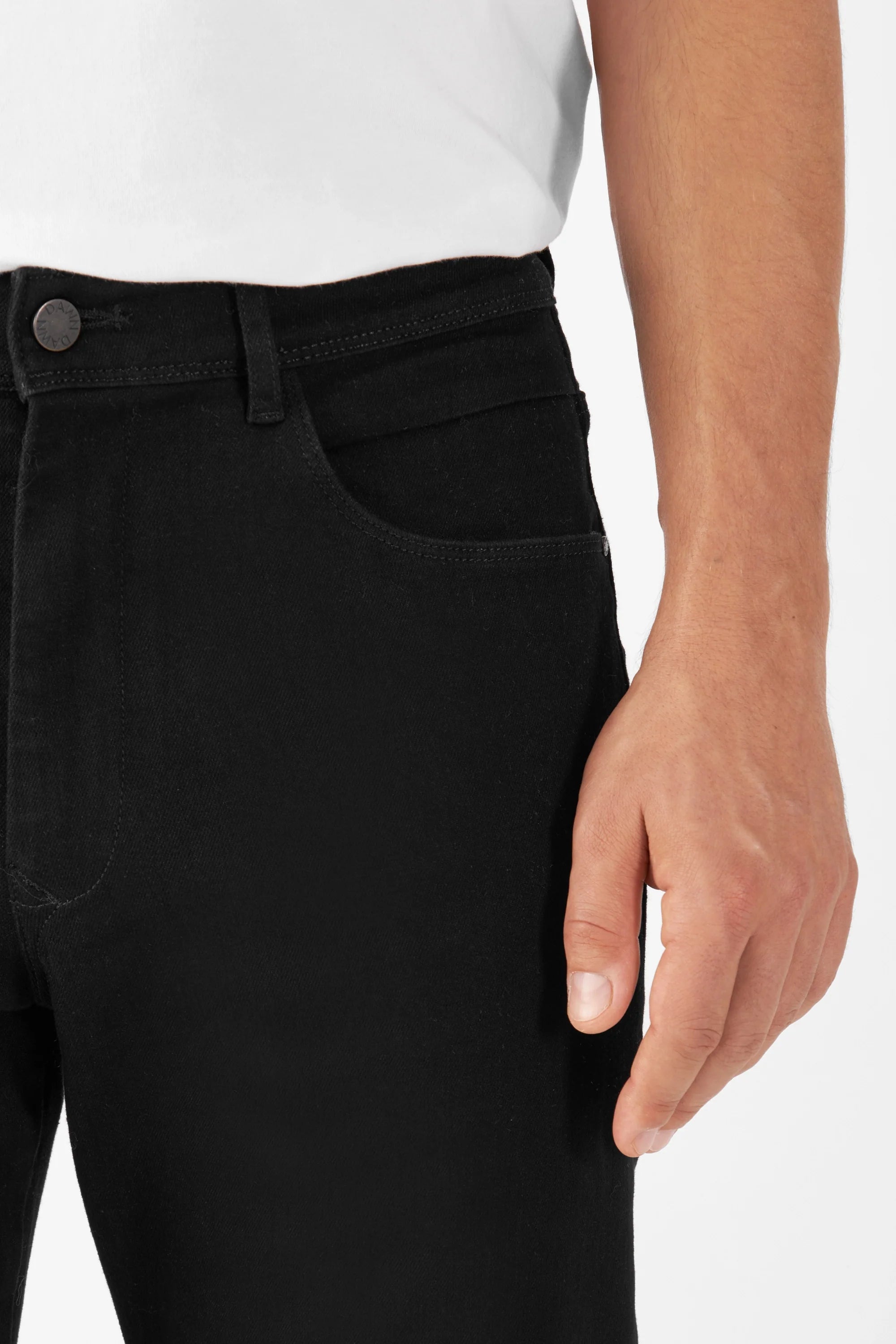 Schwarze Jeans MORROW aus Bio-Baumwolle von Dawn Denim