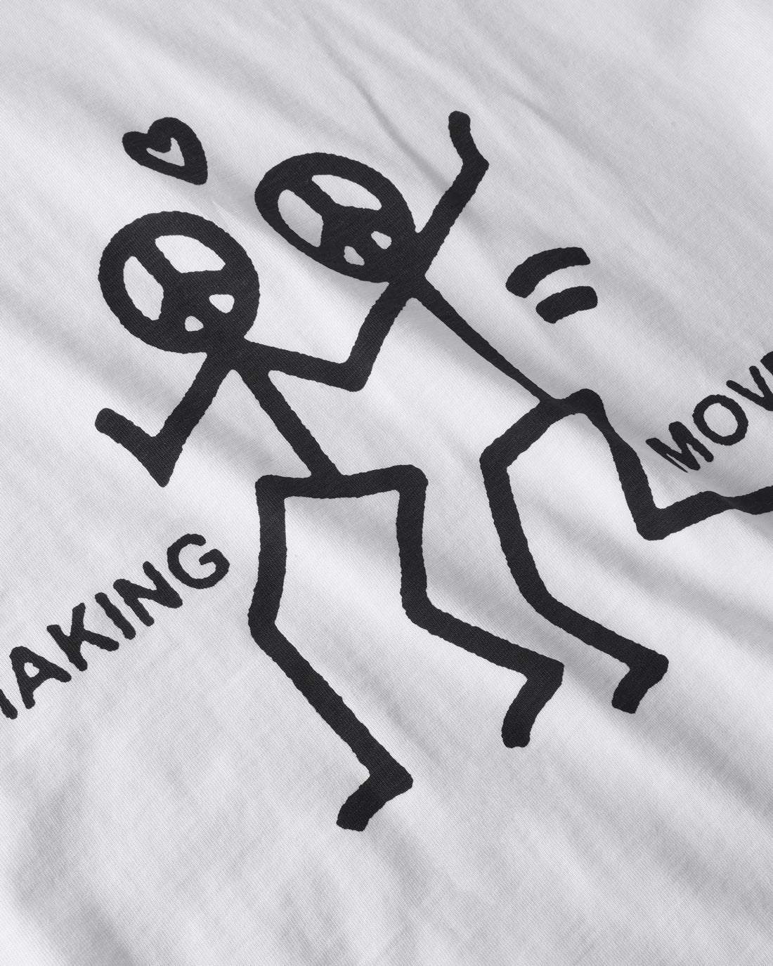 Weisses T-Shirt Making Moves aus 100% Bio-Baumwolle von Rotholz