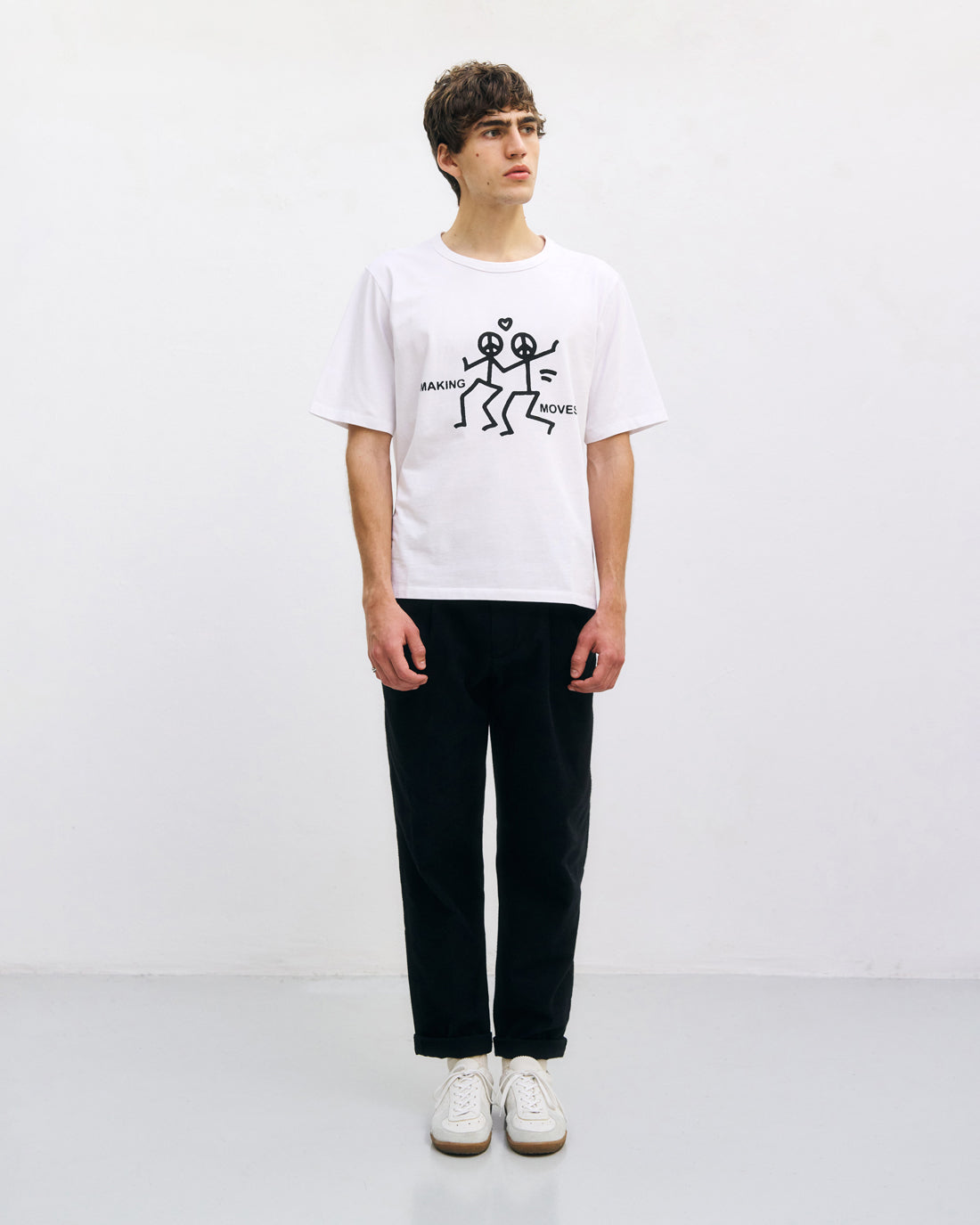 Weisses T-Shirt Making Moves aus 100% Bio-Baumwolle von Rotholz