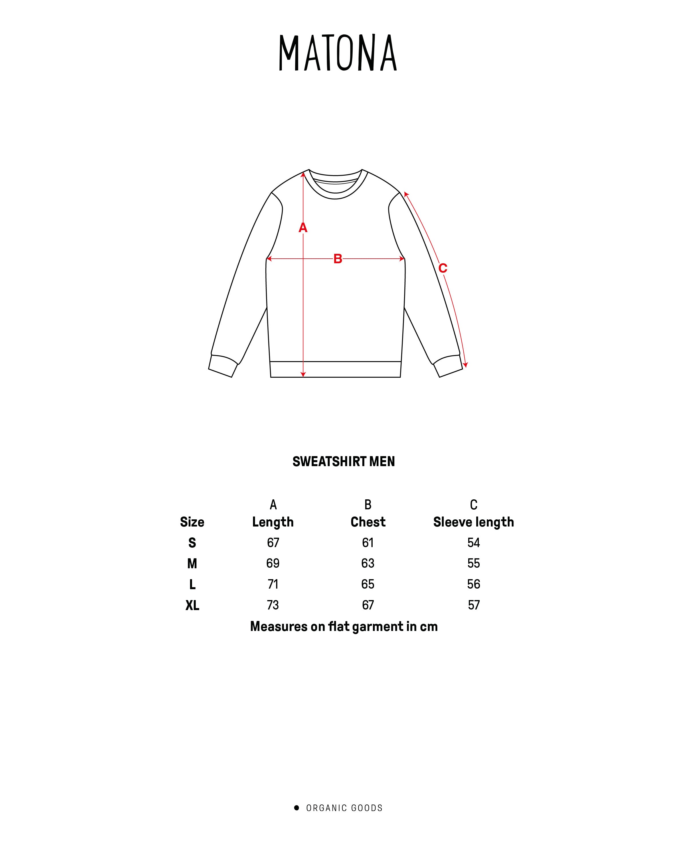 Blaues Sweatshirt sail aus 100% Bio-Baumwolle von Matona