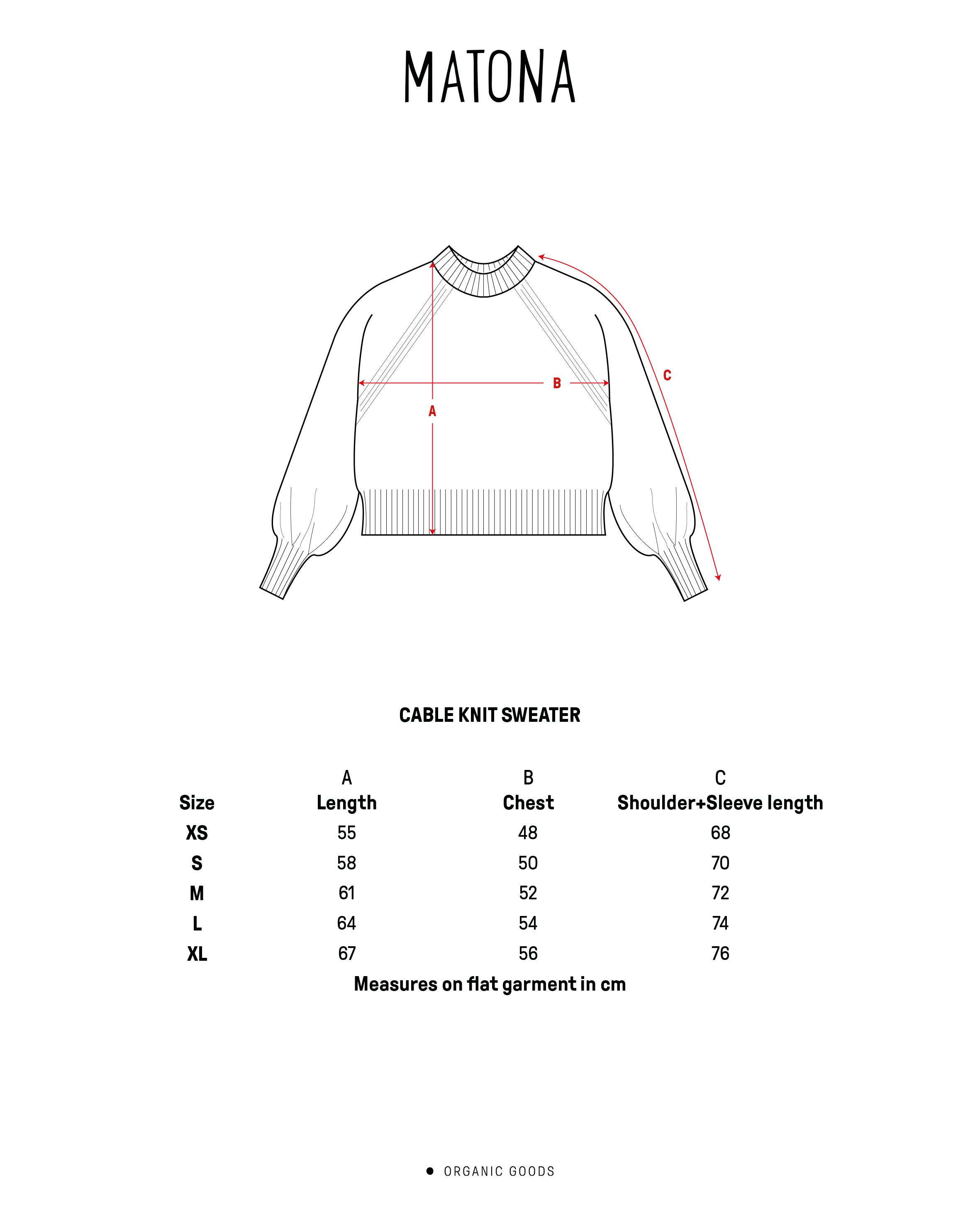 Beiger Strickpullover salt aus Bio-Wolle von Matona