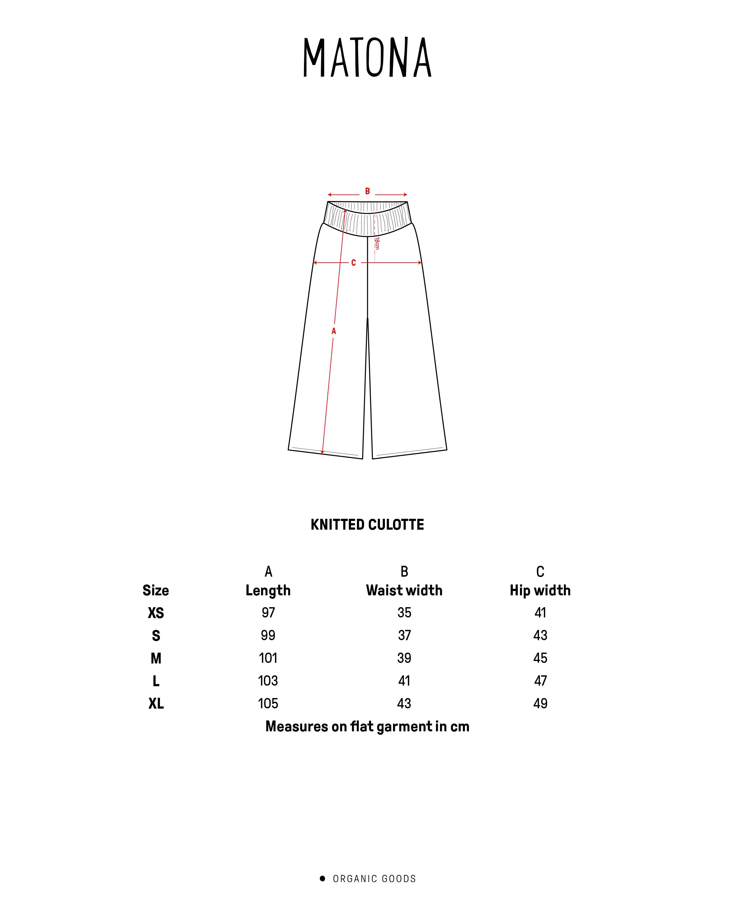 Braune Strickhose sepia aus Bio-Baumwolle von Matona