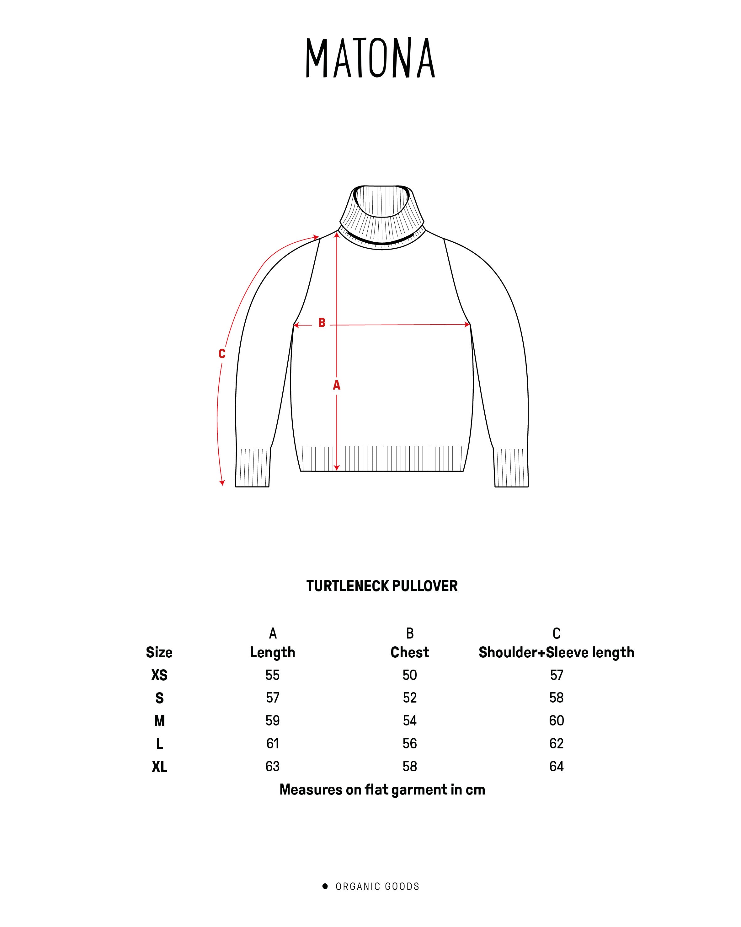 Grauer Rollkragenpullover aus Bio-Wolle von Matona