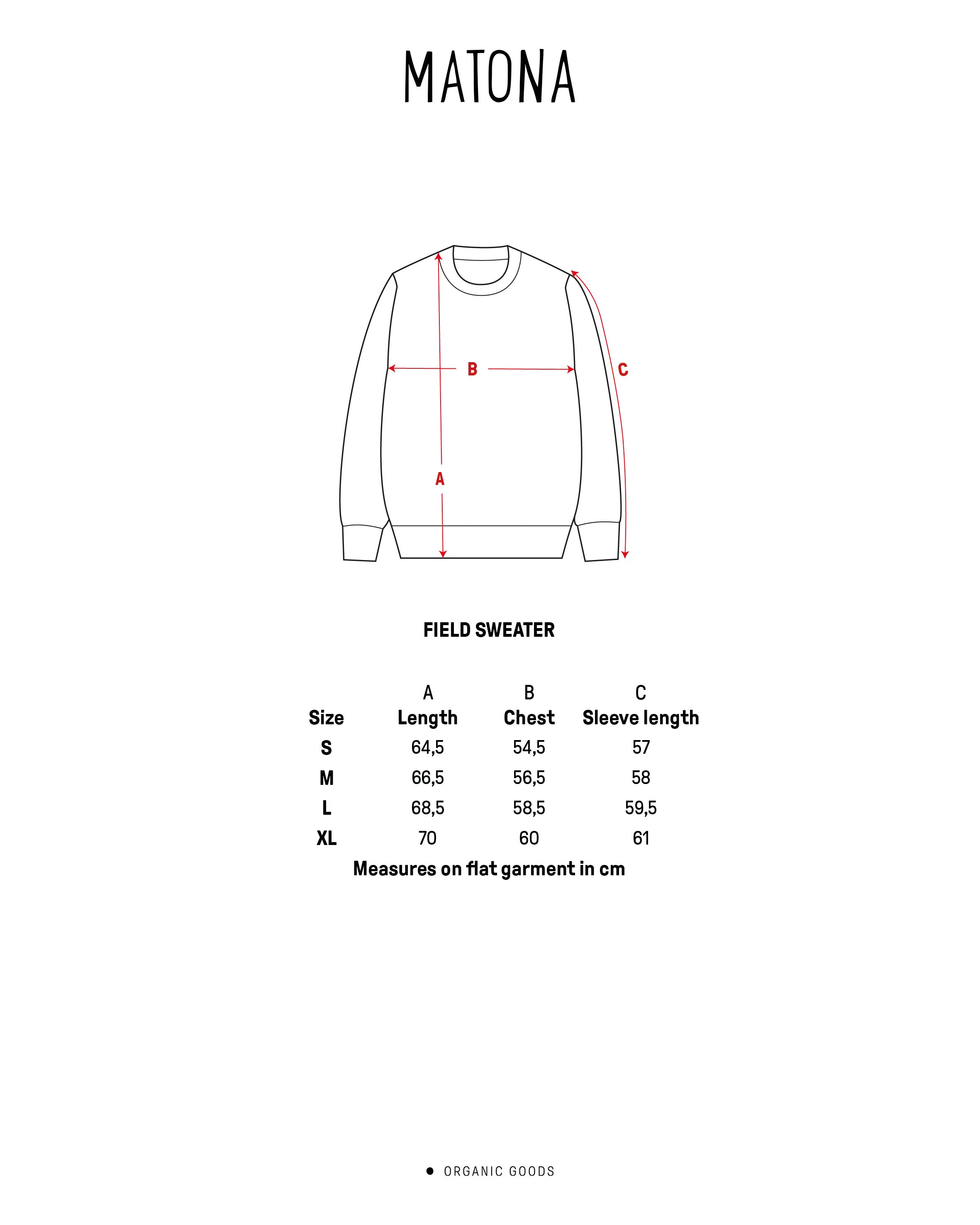 Light-colored knitted sweater Field made from 100% organic cotton by Matona