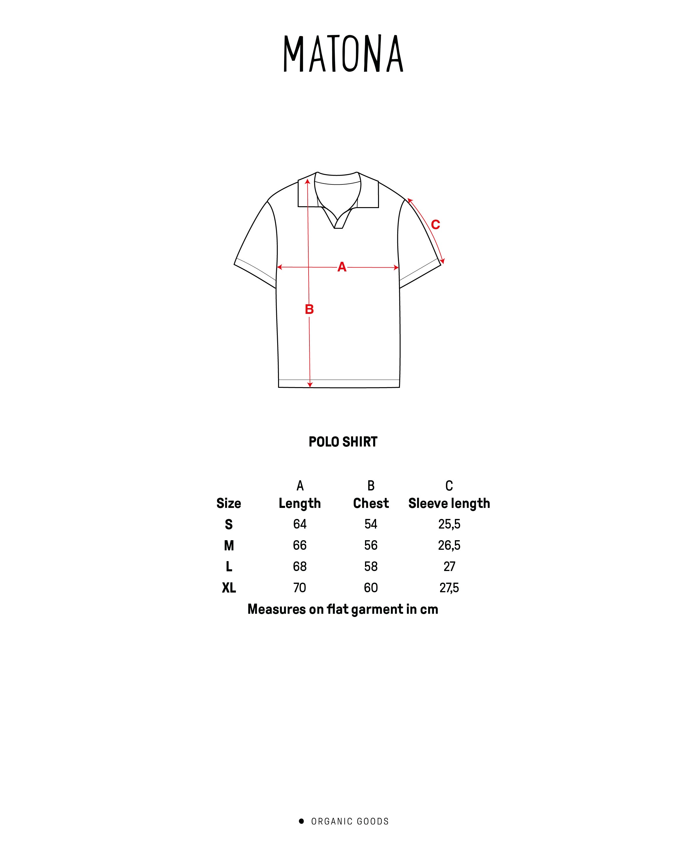 Polo beige en coton 100% biologique de Matona