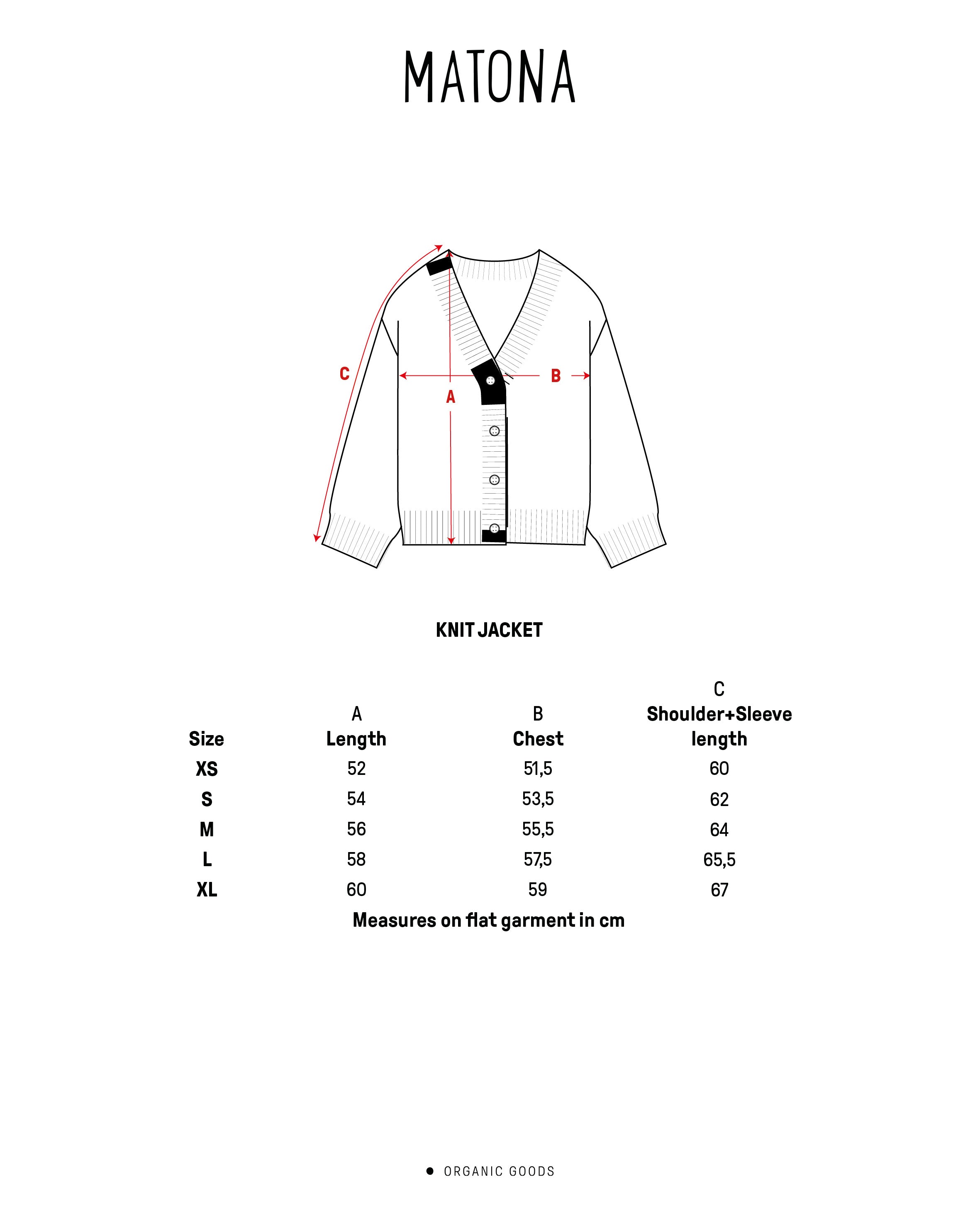 Lila Strickjacke aus 100% Bio-Baumwolle von Matona