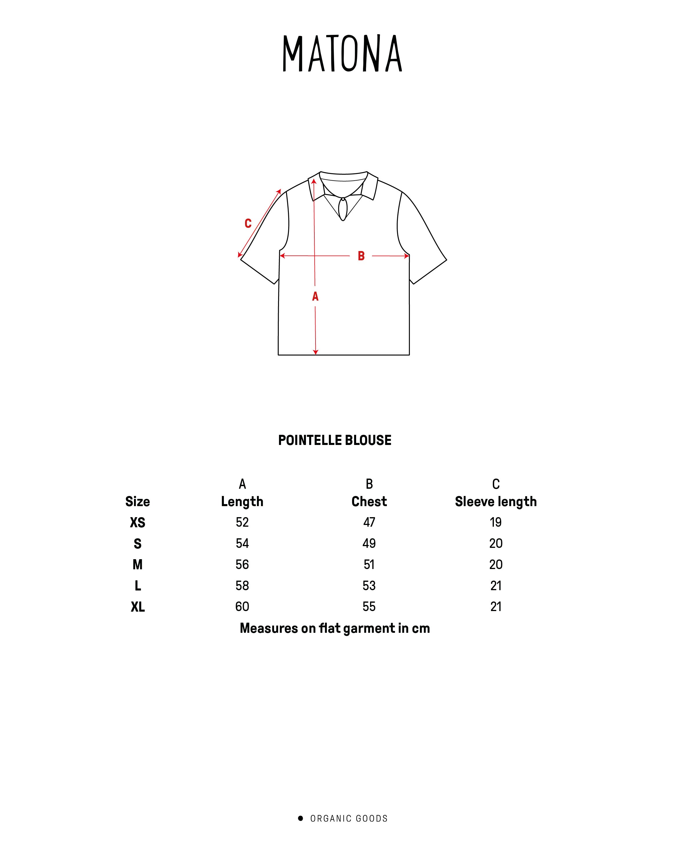 Beige Bluse Pointelle aus 100% Bio-Baumwolle von Matona