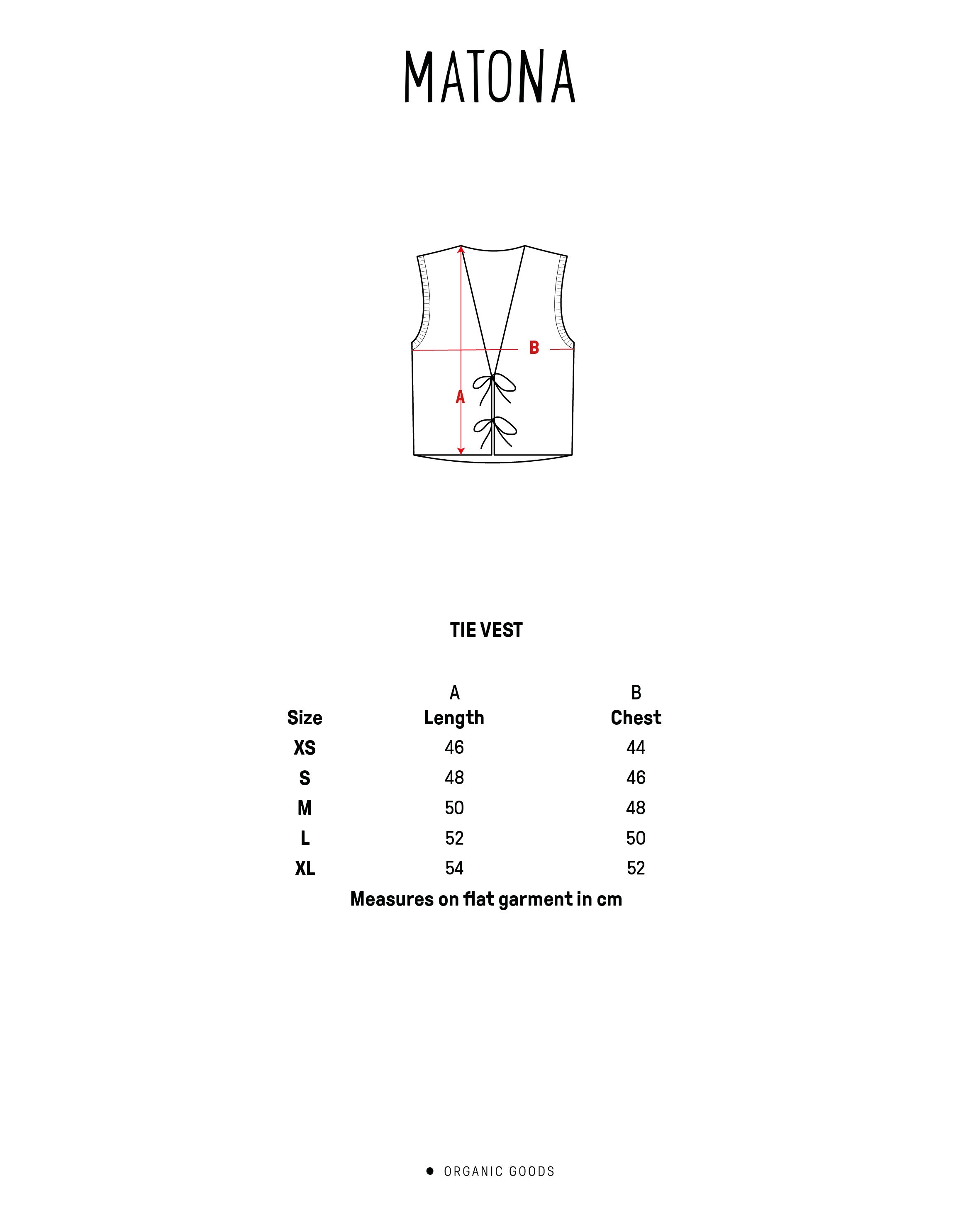 Lila Strickweste Tie aus 100% Bio-Baumwolle von Matona