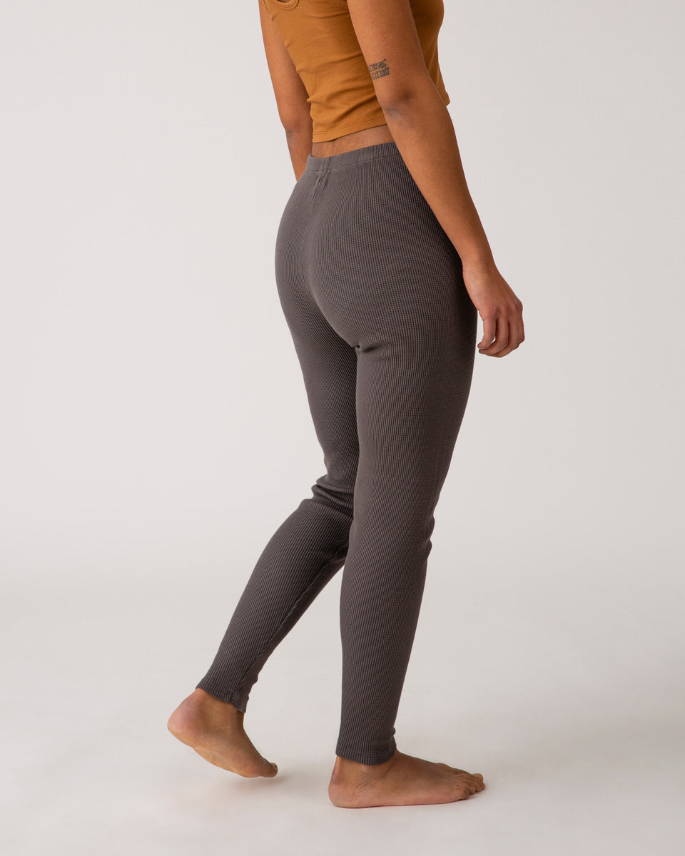 Graue Leggings graphite aus Bio-Baumwolle von Matona