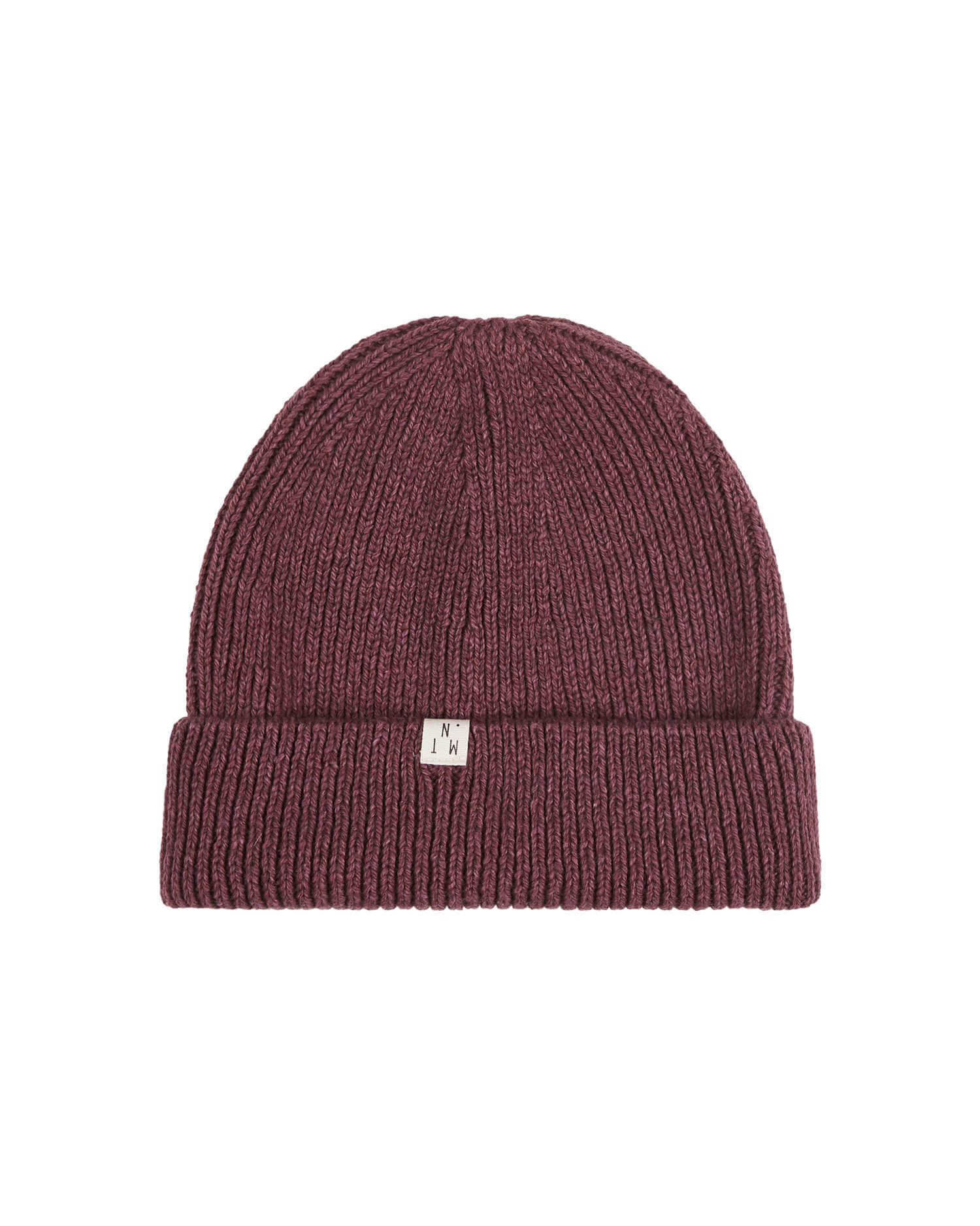 Dark red hat made of organic cotton &amp; merino wool by Matona