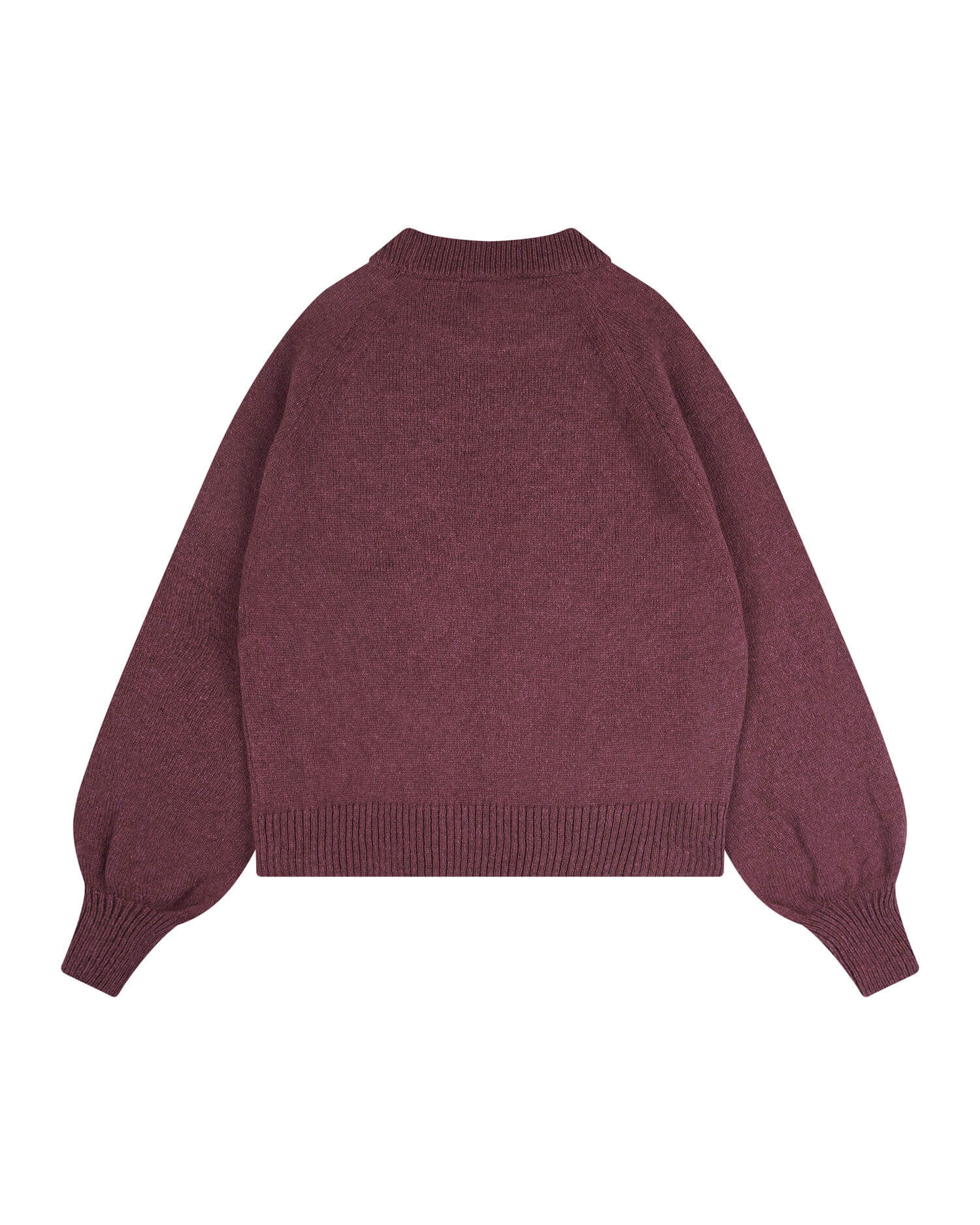 Purple organic cotton raglan sweater from Matona