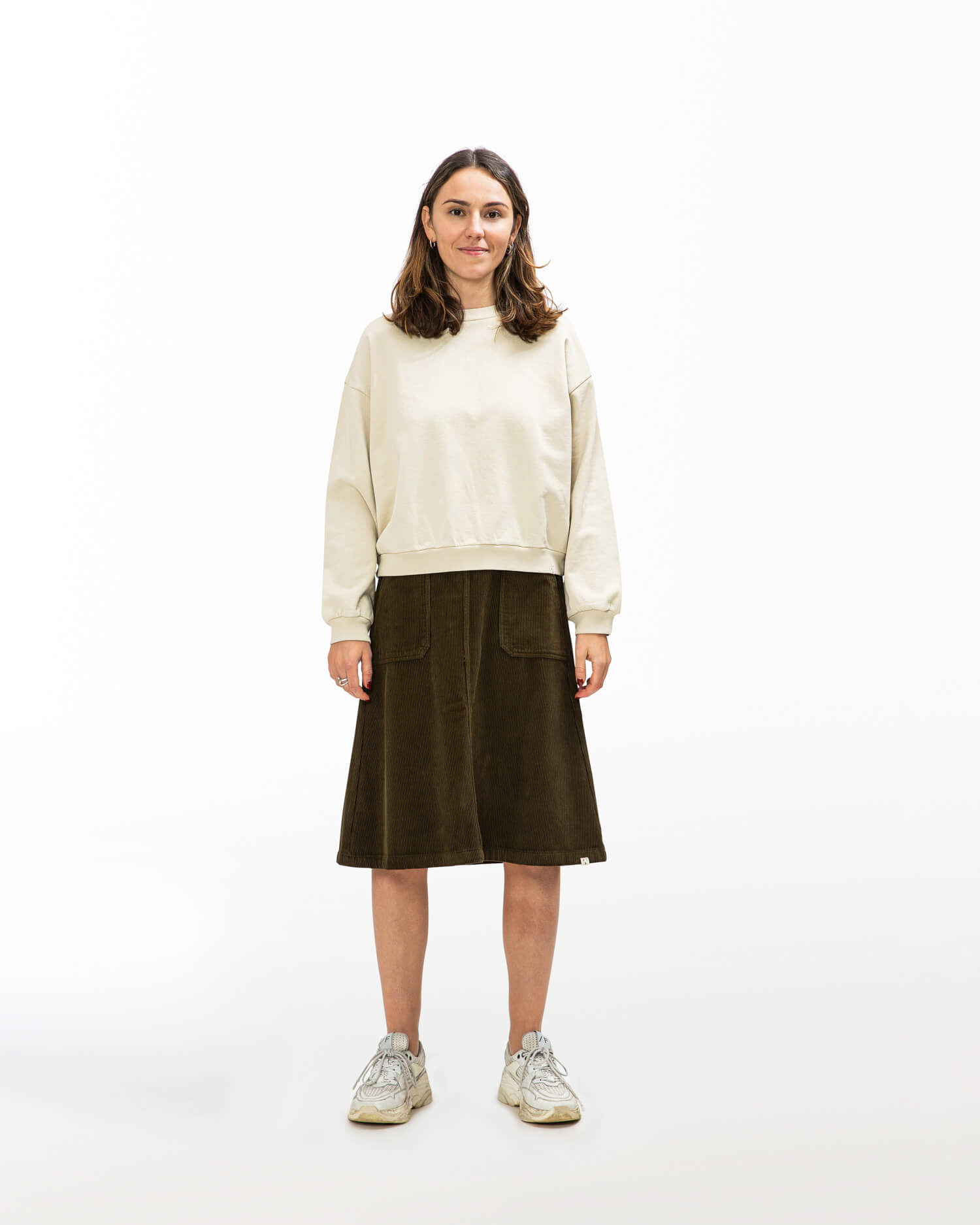 Beige sweatshirt made of organic cotton from Matona