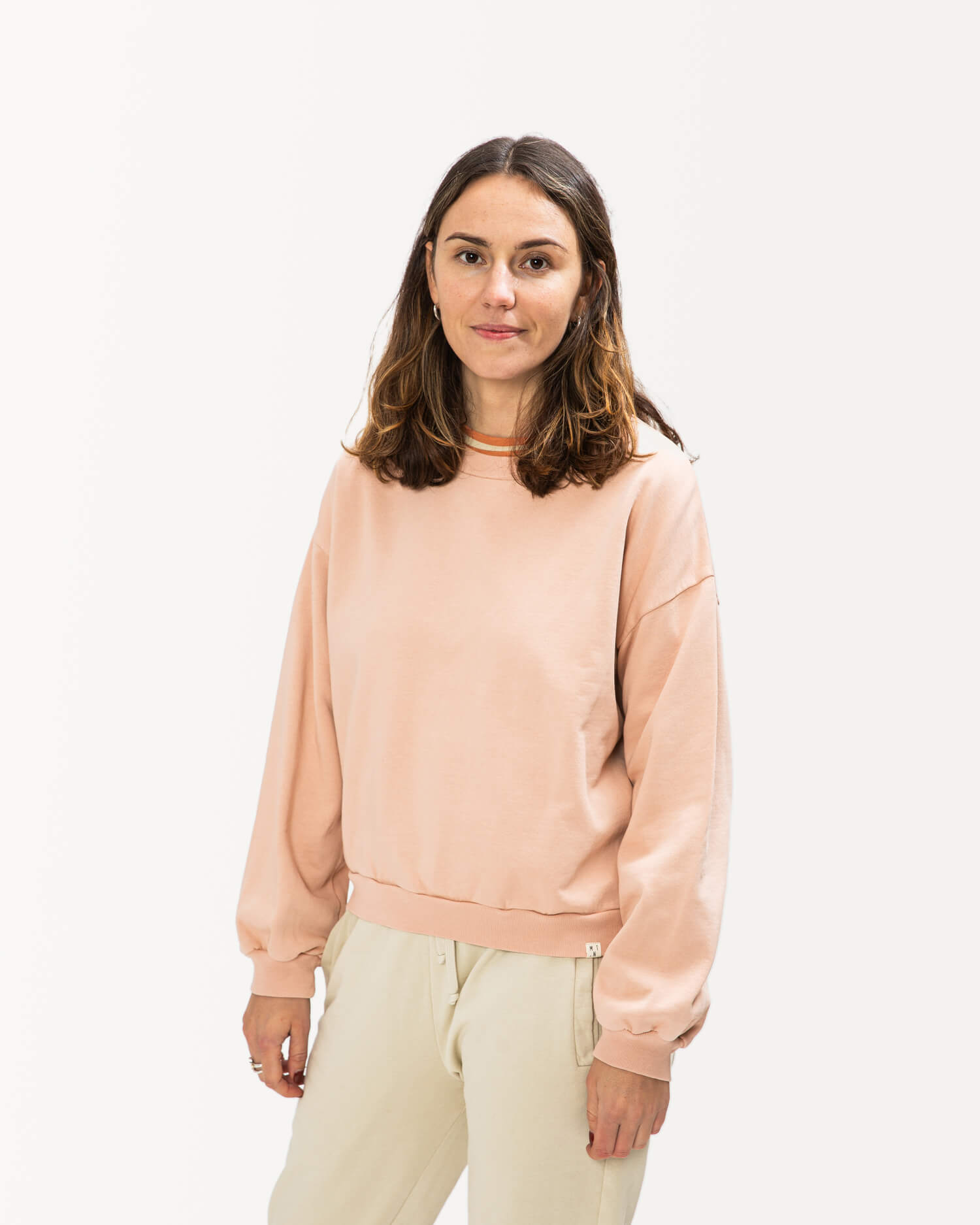 Rosa Sweatshirt aus Bio-Baumwolle von Matona