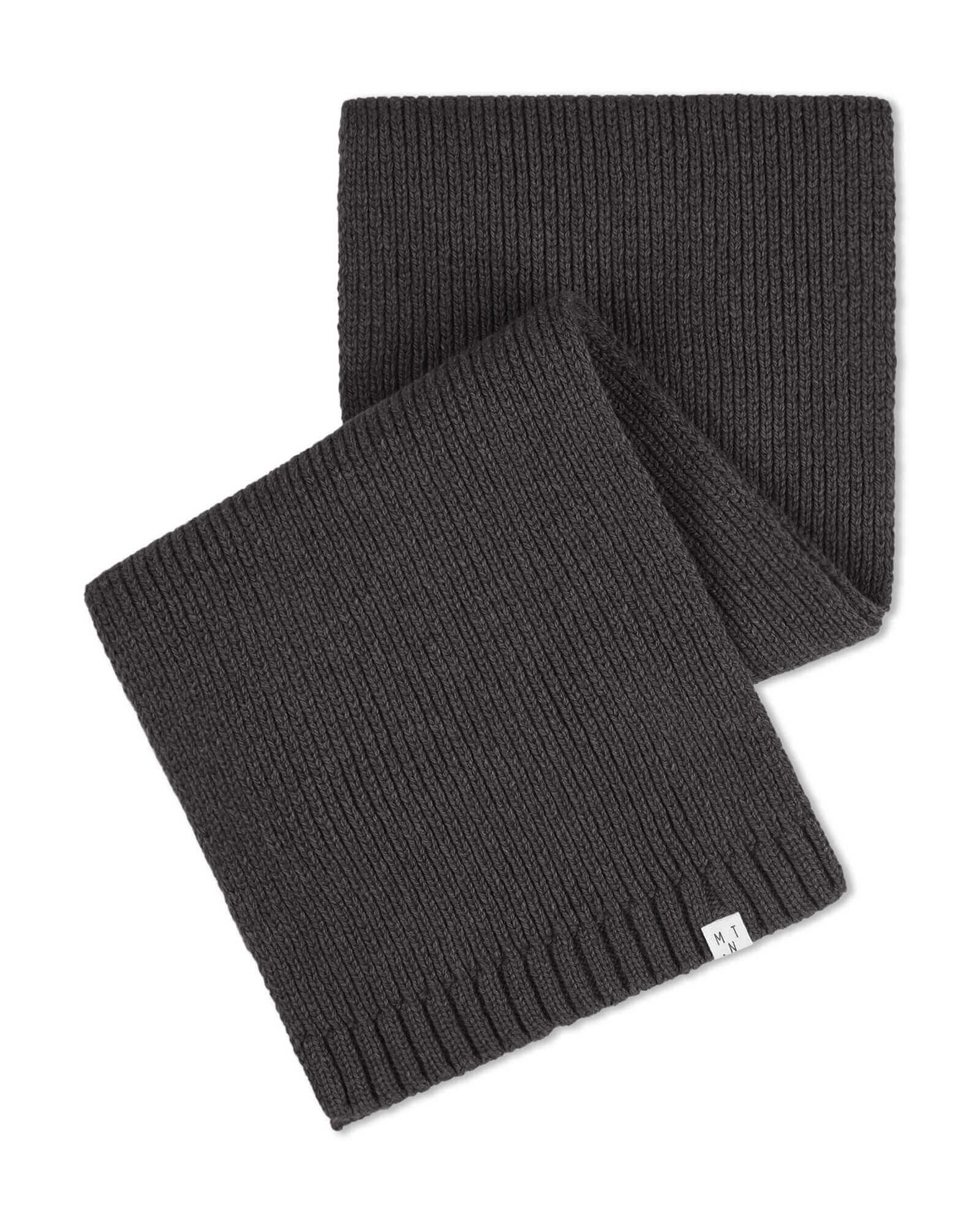 Grauer Schal charcoal aus Bio-Wolle von Matona