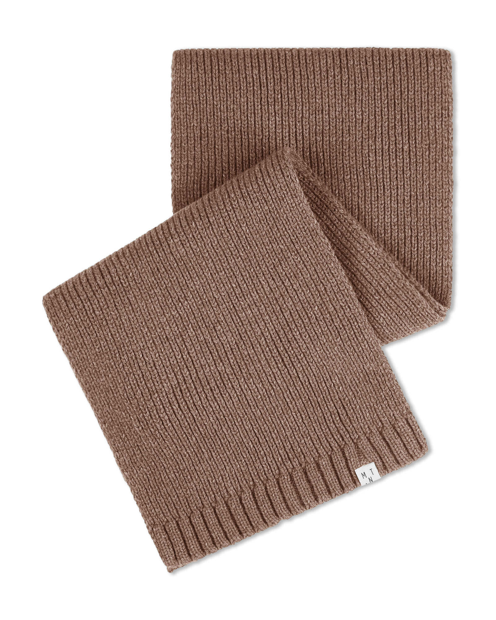 Brauner Schal sepia aus Bio-Wolle von Matona