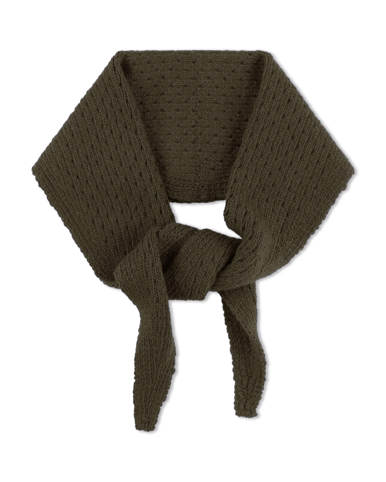 Grünes Bandana olive aus Bio-Wolle von Matona