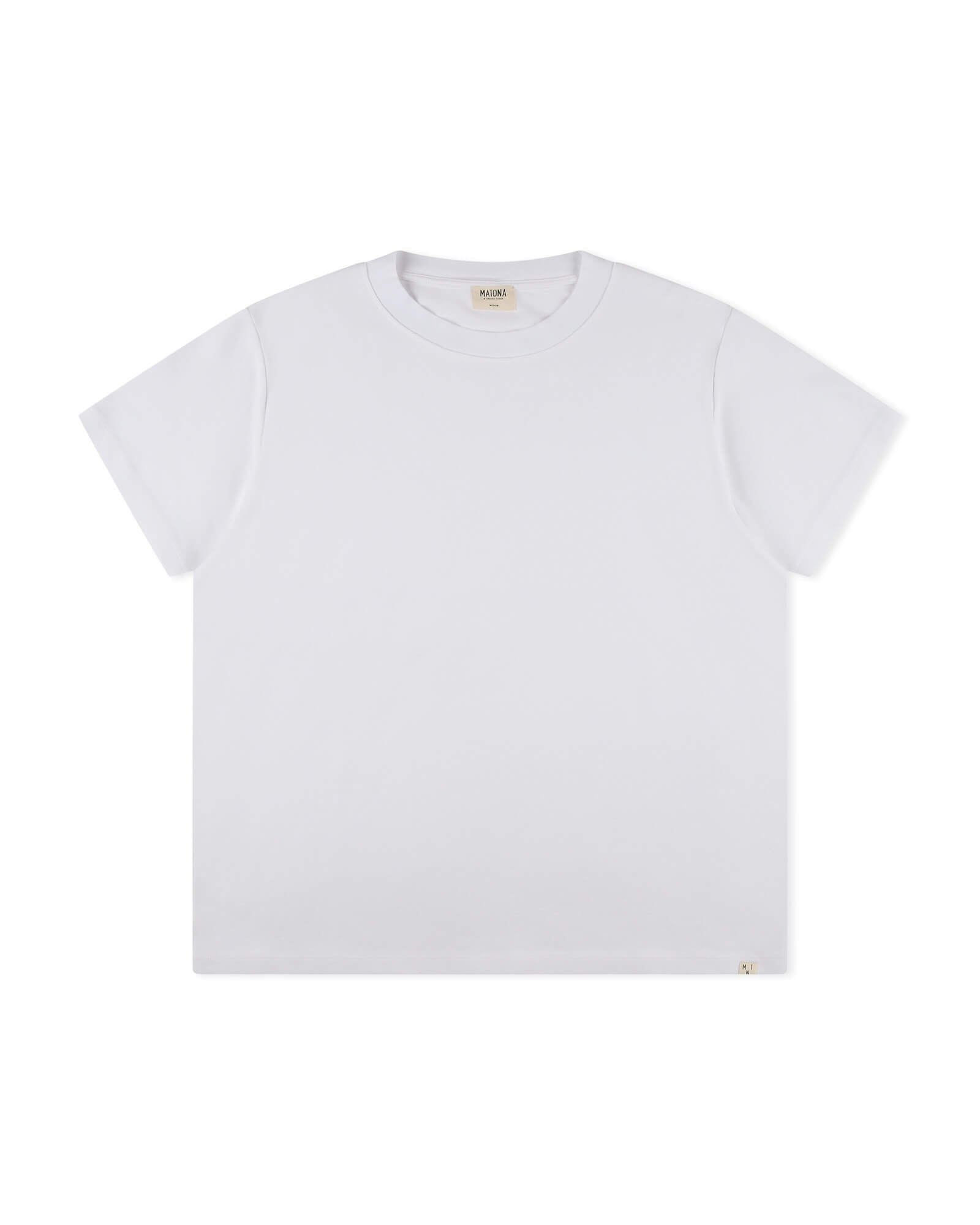 Weisses T-Shirt Heavyweight aus 100% Bio-Baumwolle von Matona