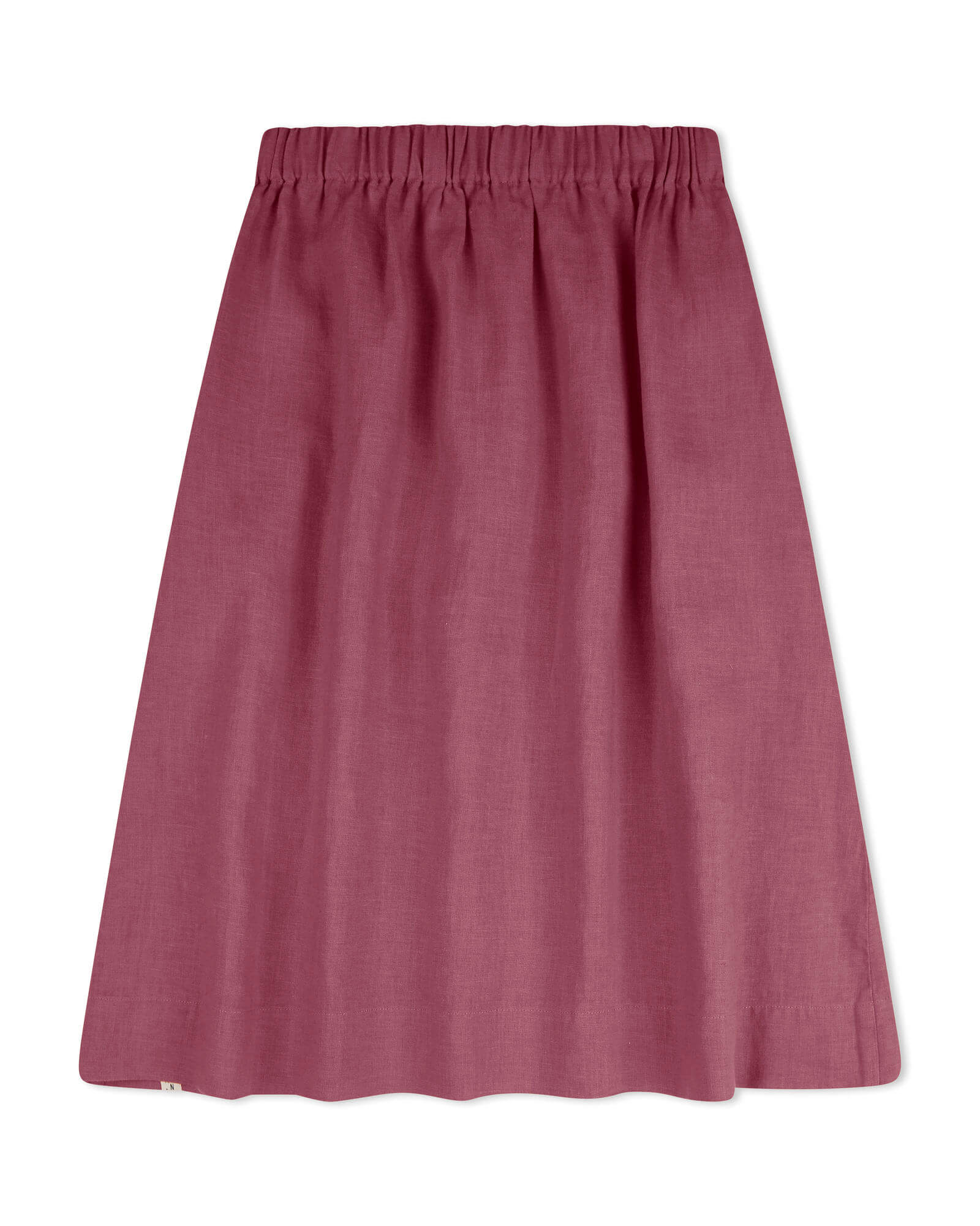 Pinker Midi-Rock blackberry aus 100% Leinen von Matona