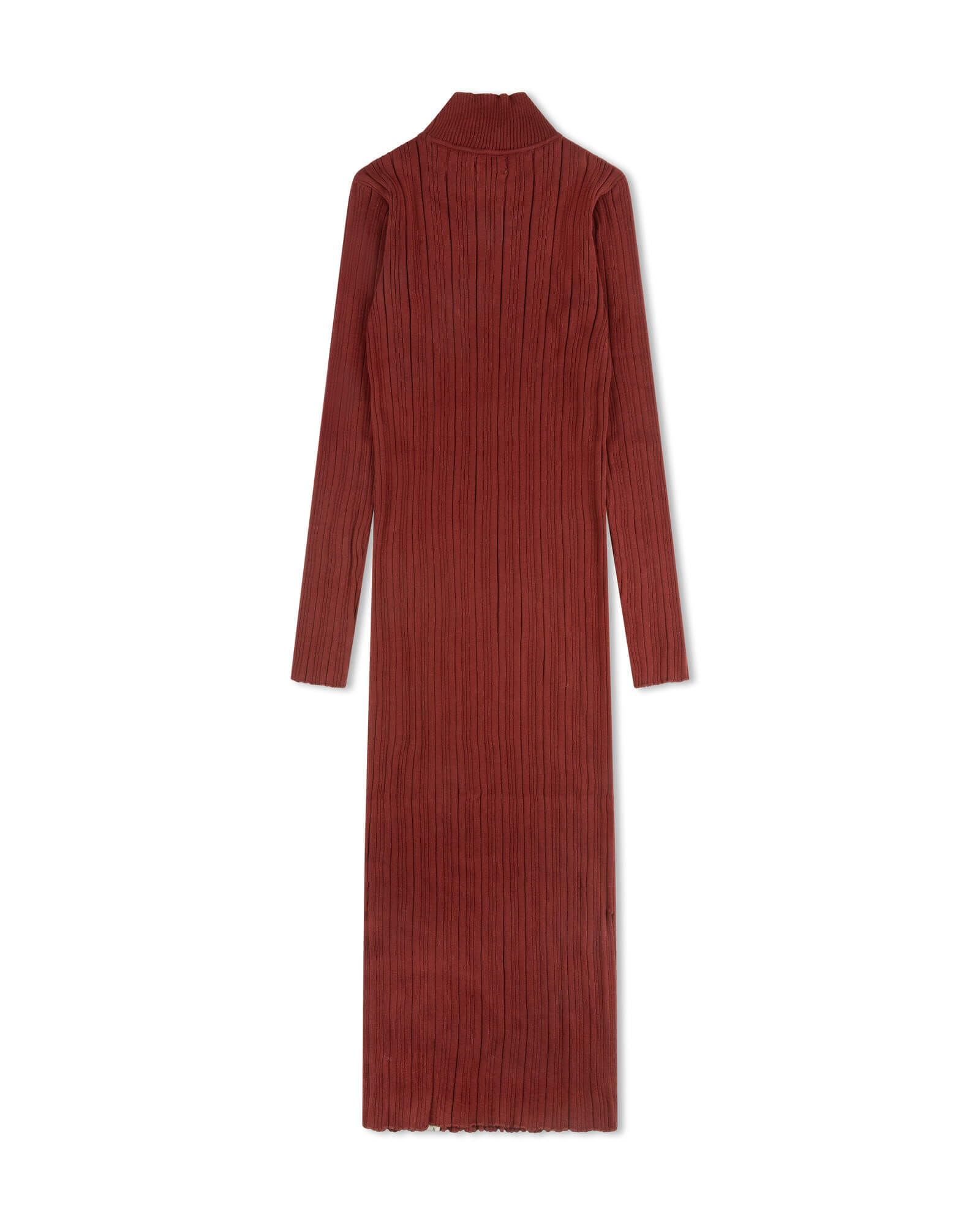 Rotes Strickkleid maroon aus 100% Bio-Baumwolle von Matona