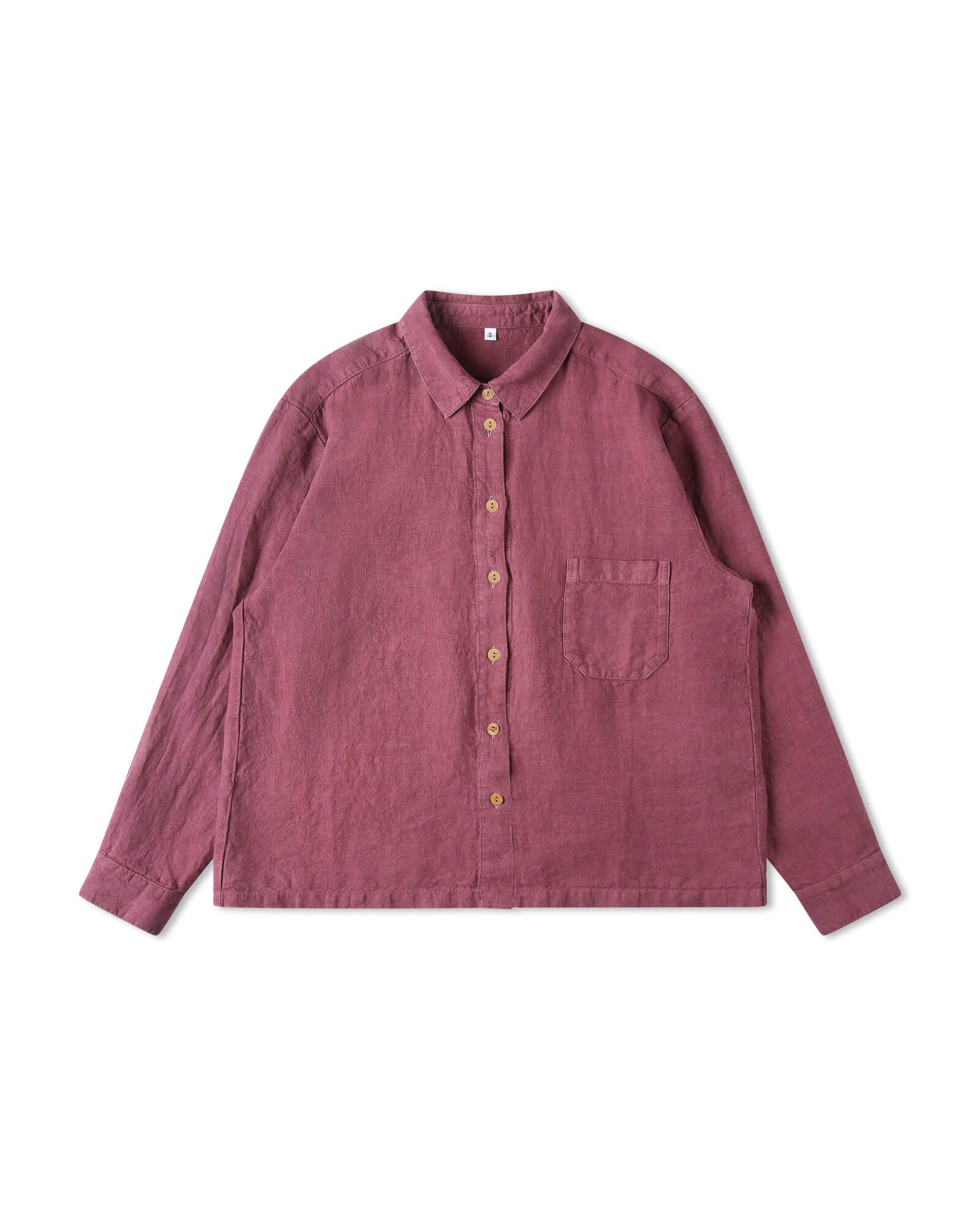 Pinke Bluse blackberry aus 100% Leinen von Matona