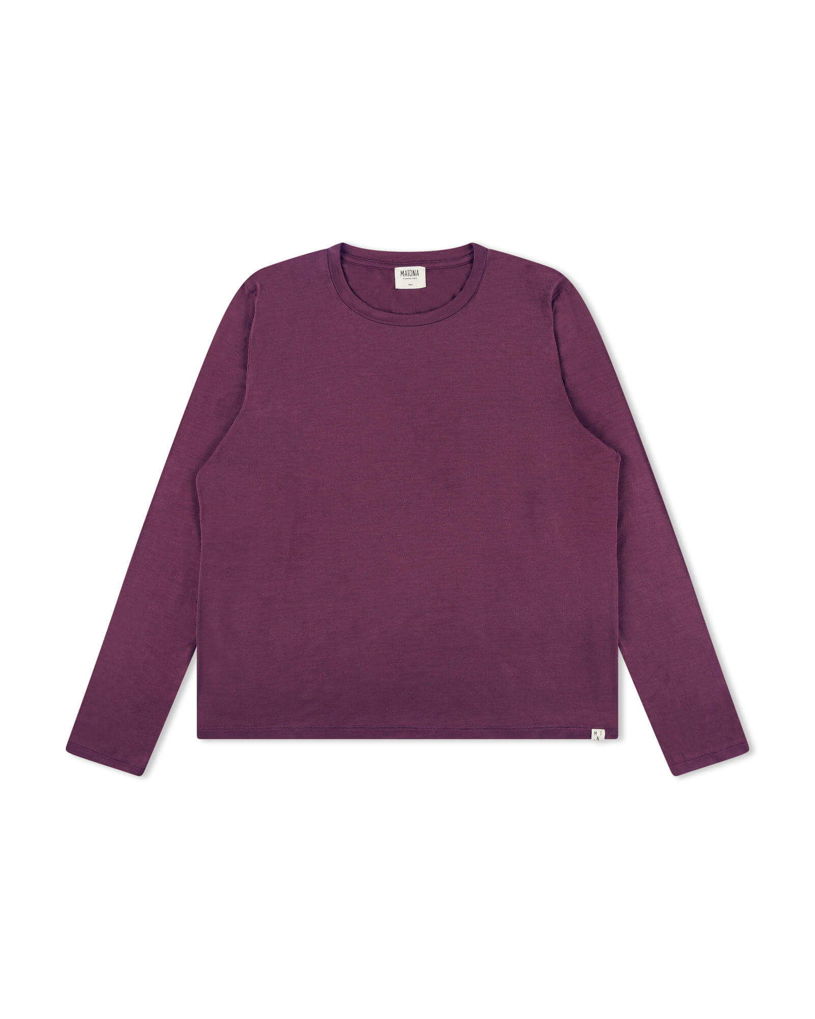 Violettes Langarmshirt aubergine aus Modal von Matona
