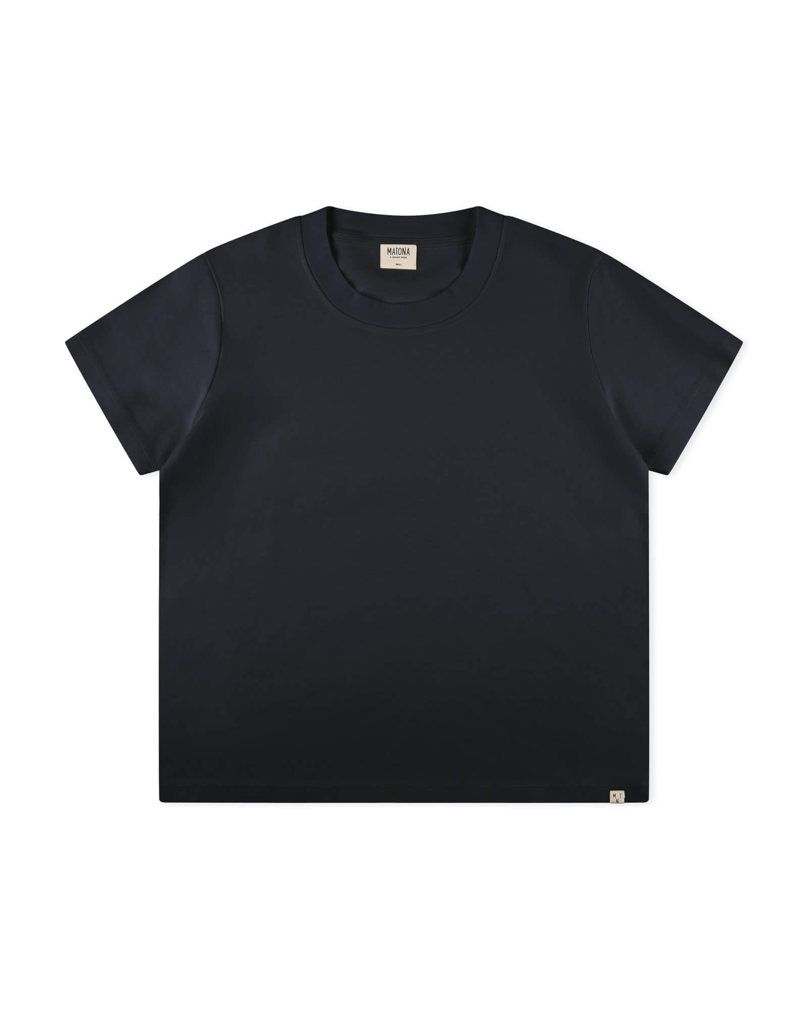 Schwarzes T-Shirt aus 100% Bio-Baumwolle von Matona
