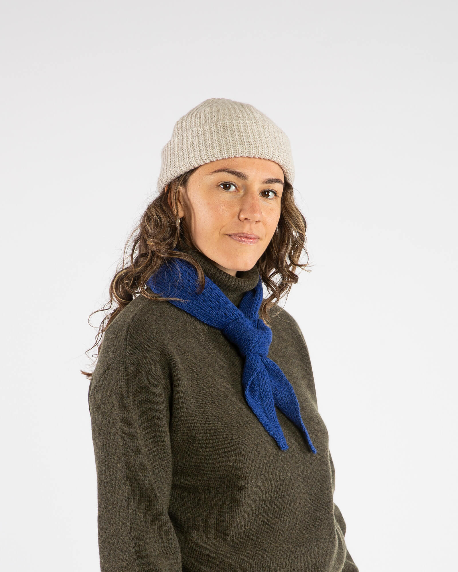 Blaues Bandana azure aus Bio-Wolle von Matona