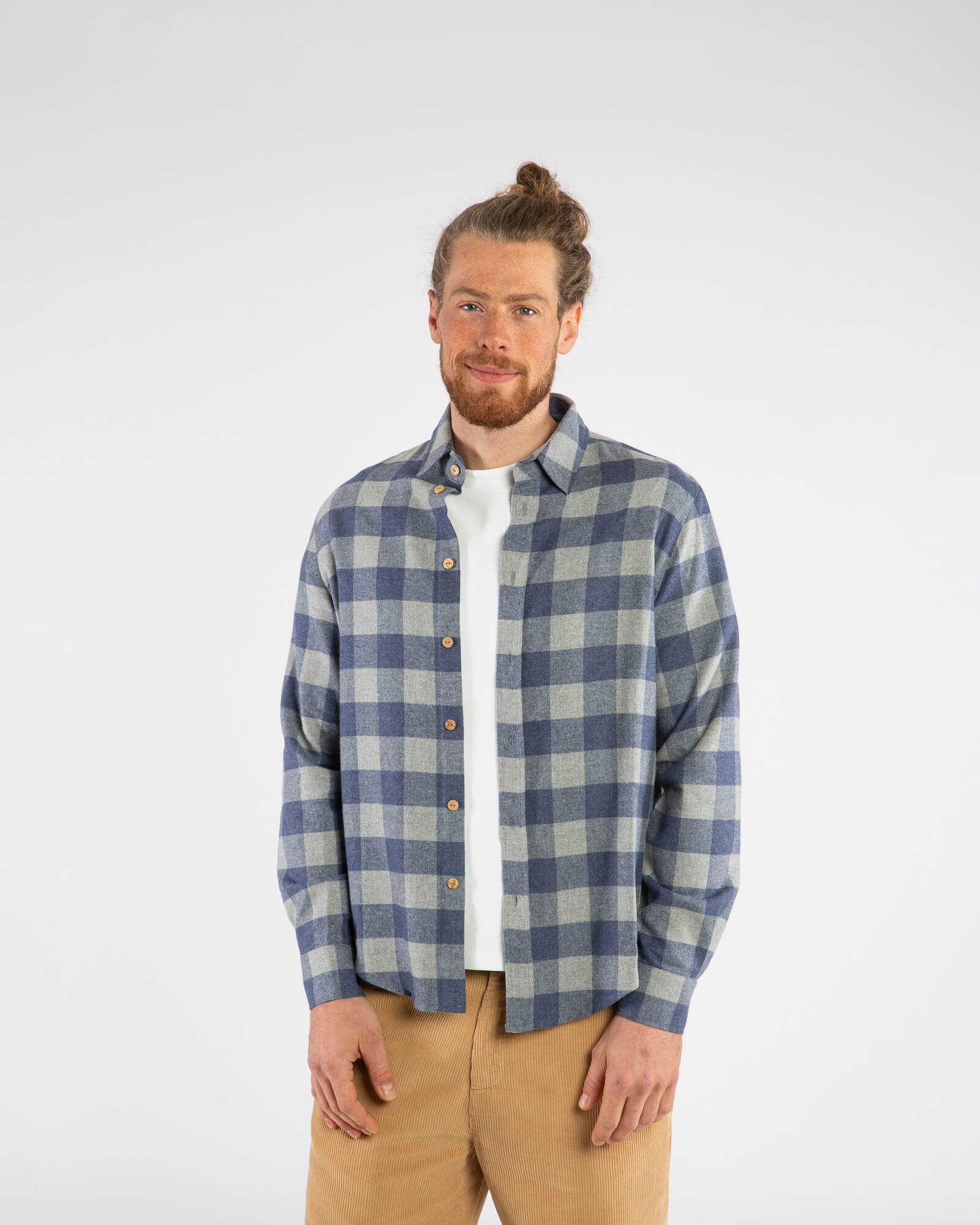 Karriertes Flannelhemd aus 100% Bio-Baumwolle von Matona