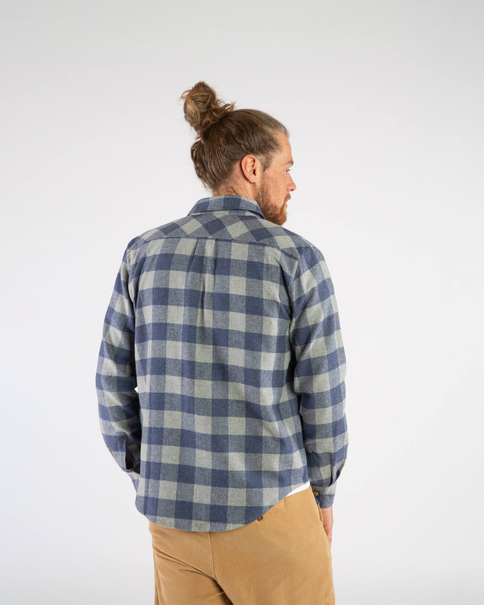 Karriertes Flannelhemd aus 100% Bio-Baumwolle von Matona