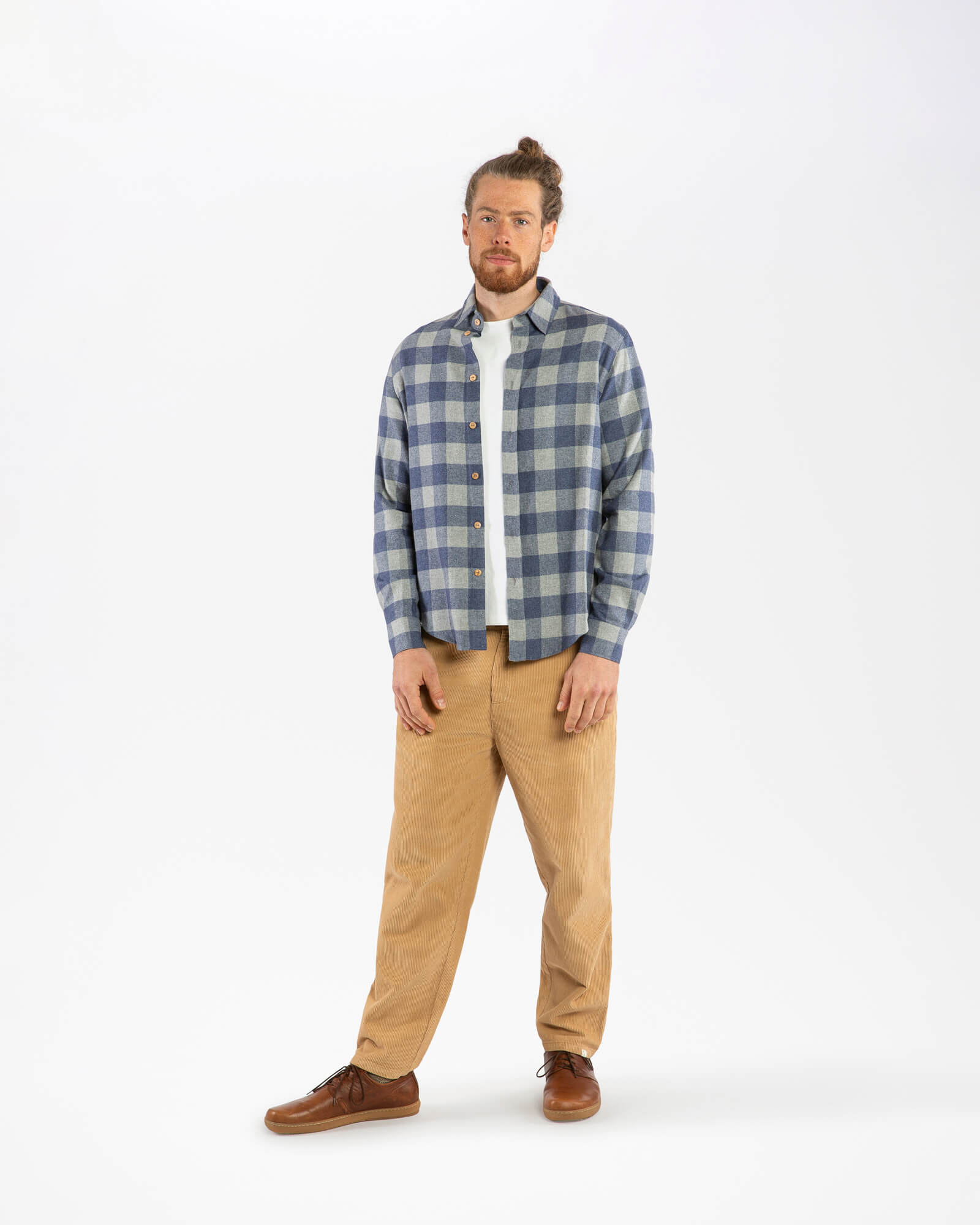 Karriertes Flannelhemd aus 100% Bio-Baumwolle von Matona
