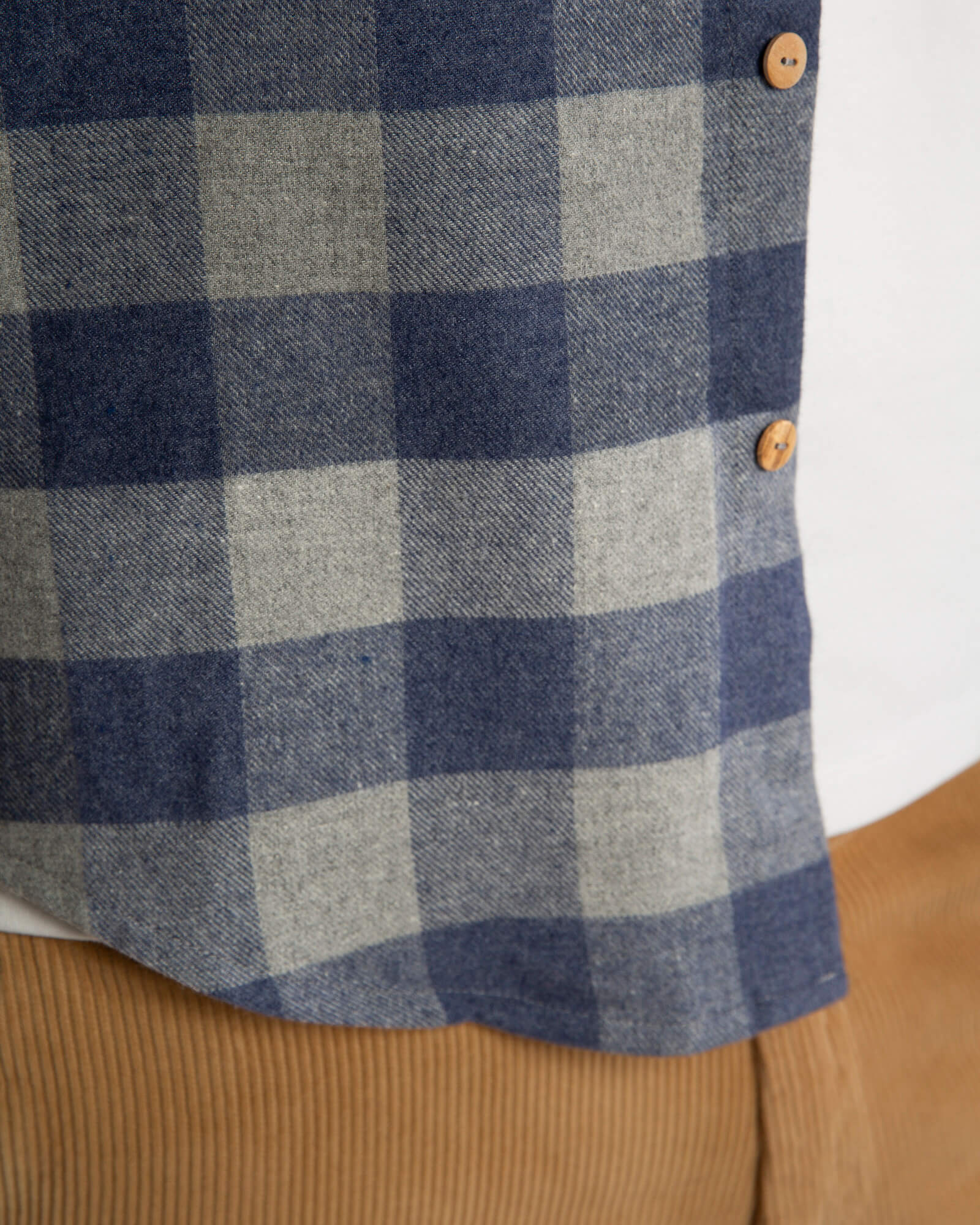 Karriertes Flannelhemd aus 100% Bio-Baumwolle von Matona