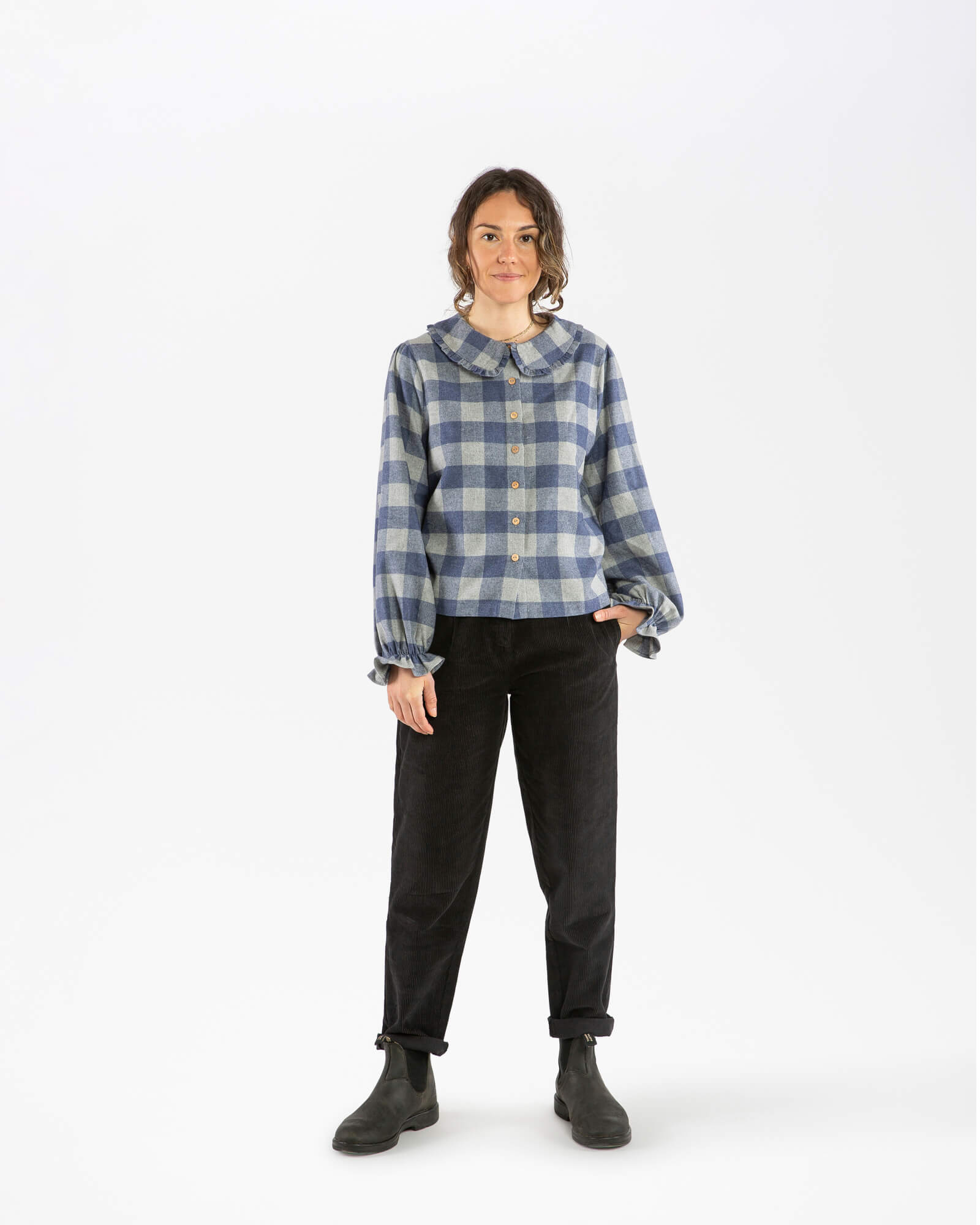 Schwarze Kordhose aus 100% Bio-Baumwolle von Matona