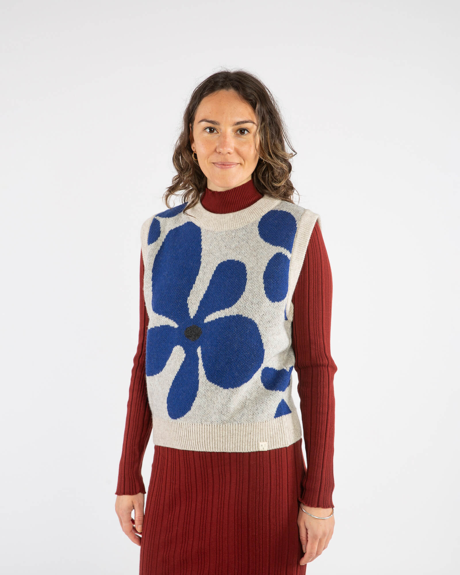 Strickpullunder Flower aus Bio-Wolle von Matona