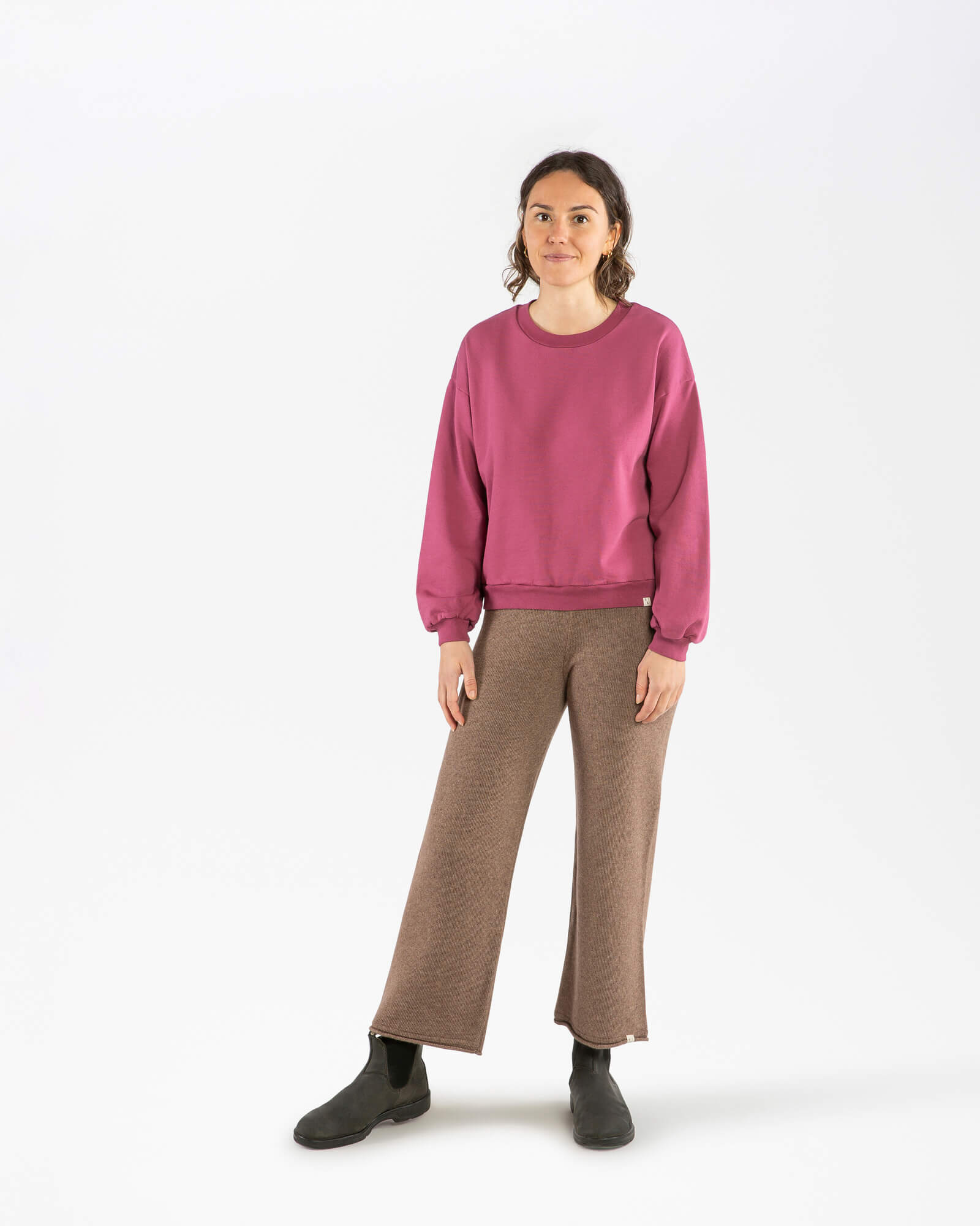 Pinkes Sweatshirt Fig aus 100% Bio-Baumwolle von Matona
