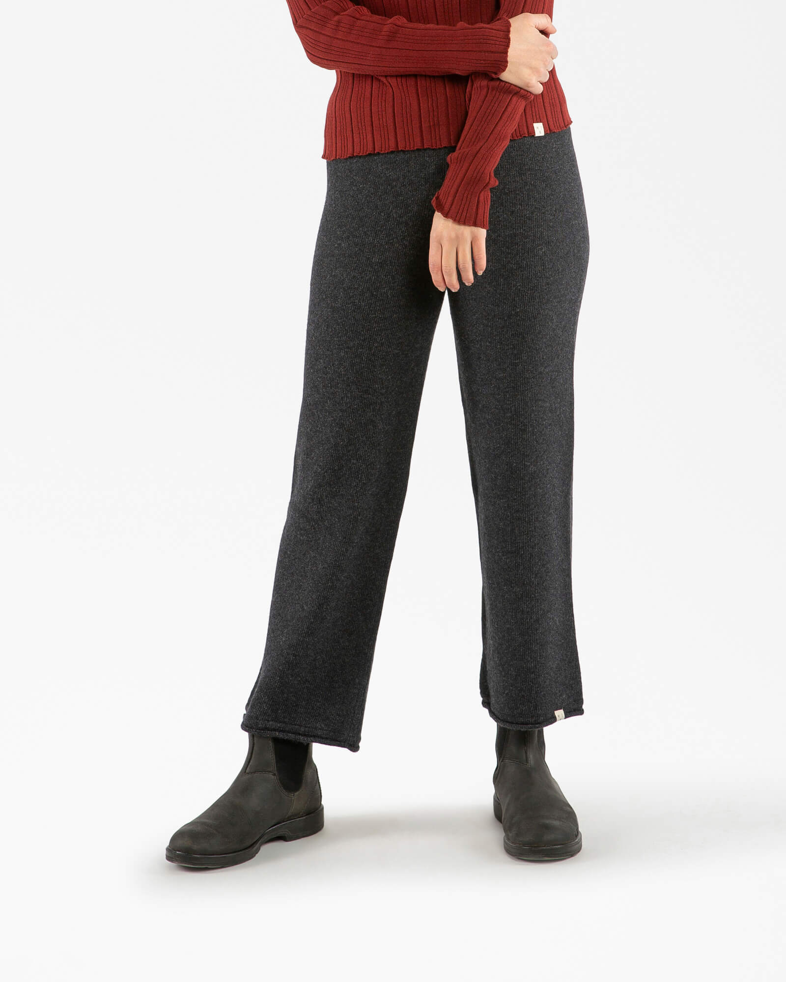 Roter Pullover maroon aus 100% Bio-Baumwolle von Matona