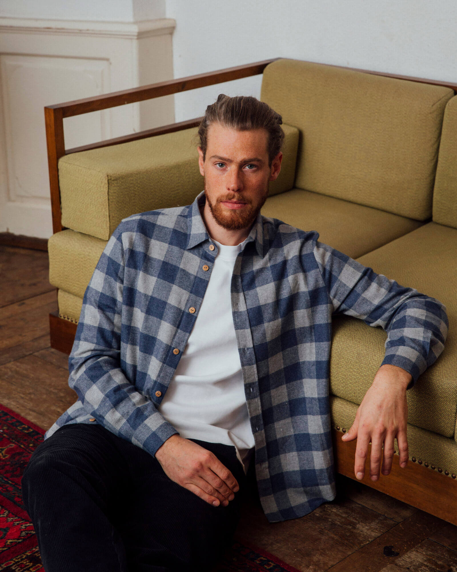 Karriertes Flannelhemd aus 100% Bio-Baumwolle von Matona