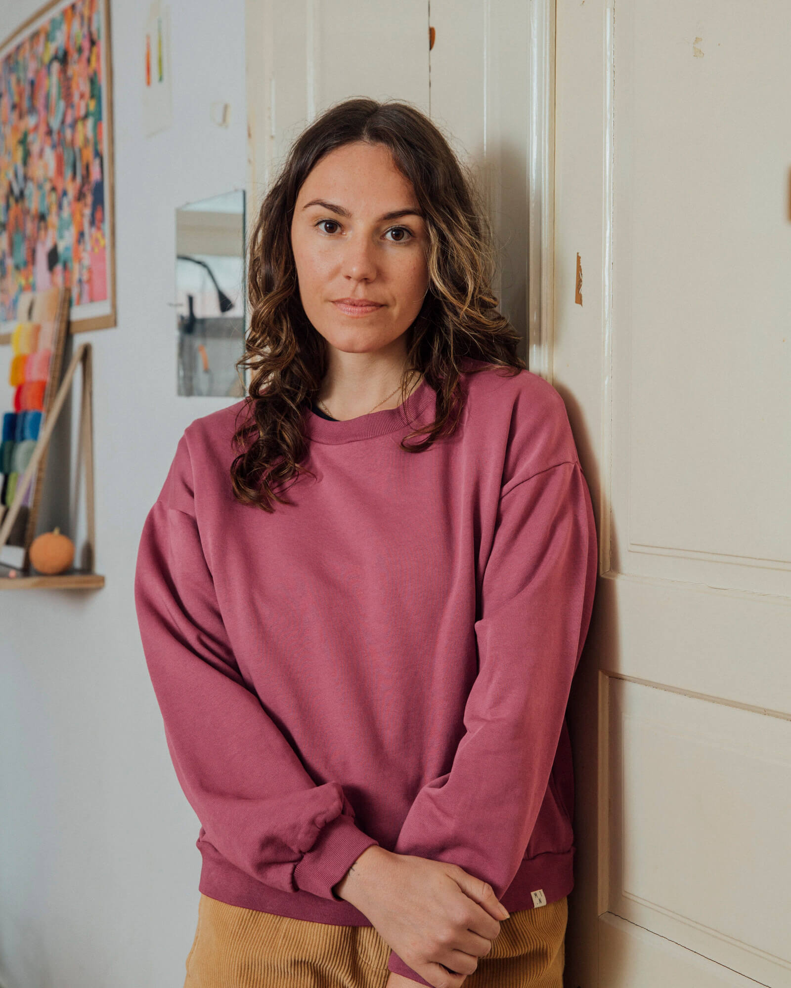 Pinkes Sweatshirt Fig aus 100% Bio-Baumwolle von Matona