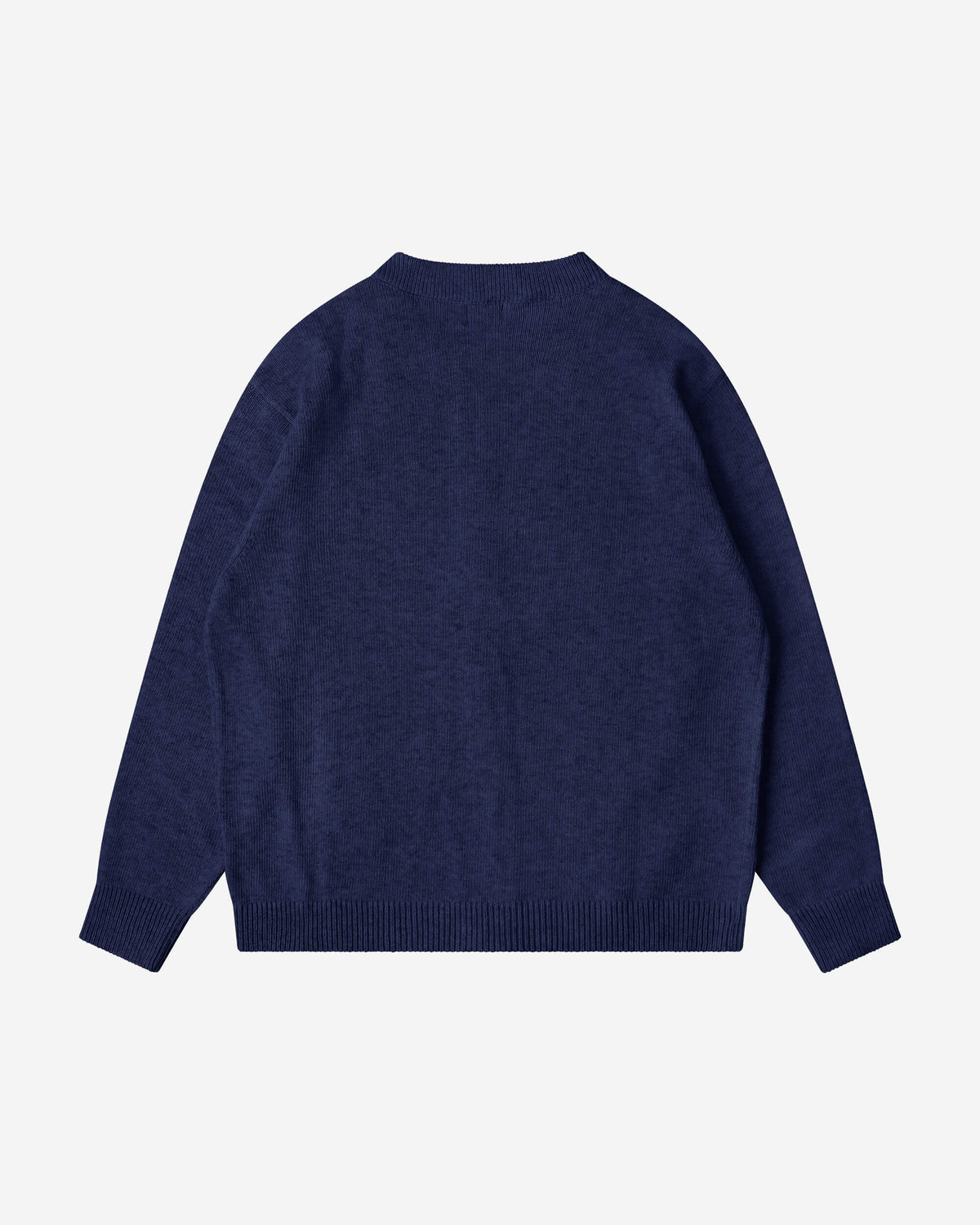 Dunkelblauer Cardigan Zip aus Bio-Wolle von Matona