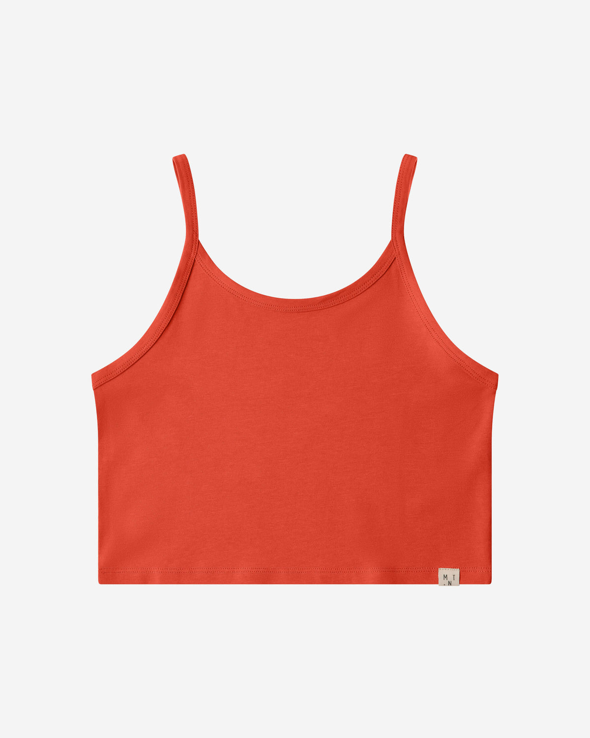 Oranges Crop-Top Basic aus Bio-Baumwolle von Matona