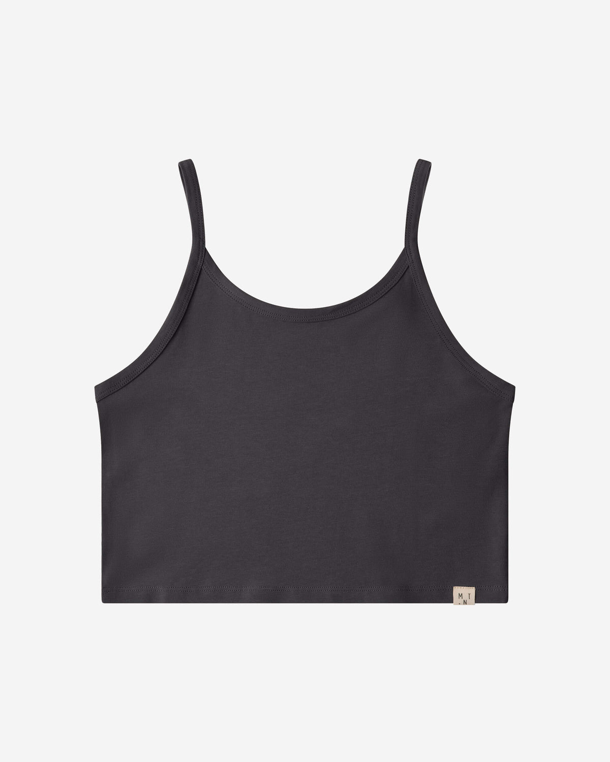 Schwarzes Crop-Top Basic aus Bio-Baumwolle von Matona