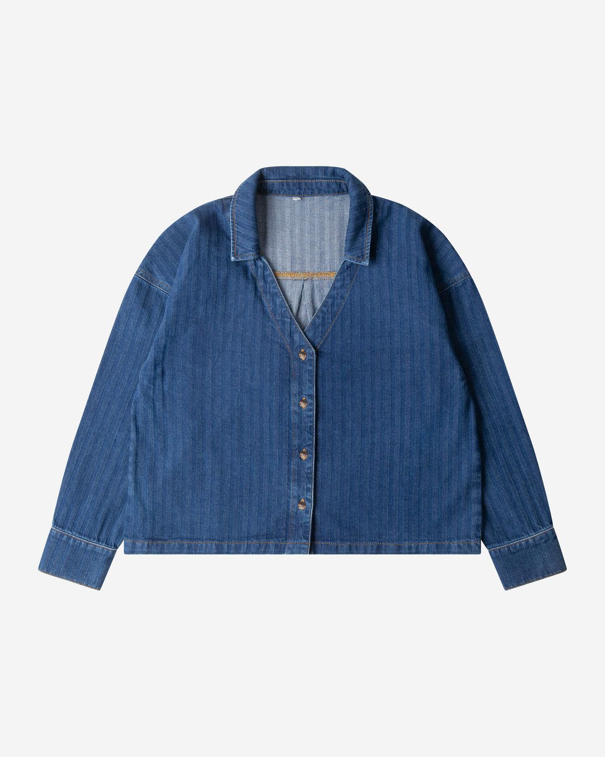 Blaue Bluse Denim aus 100% Bio-Baumwolle von Matona