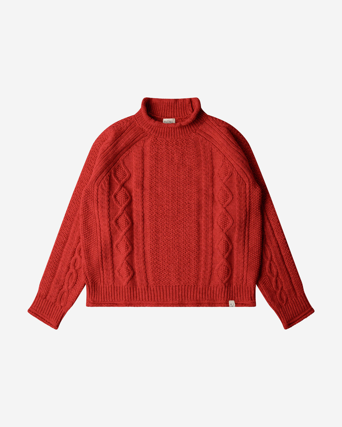 Roter Sweater Harbour aus Bio-Wolle von Matona