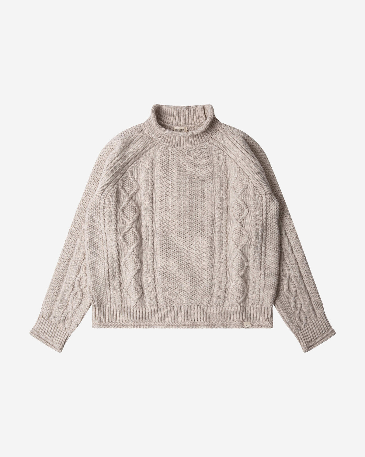 Beiger Sweater Harbour aus Bio-Wolle von Matona