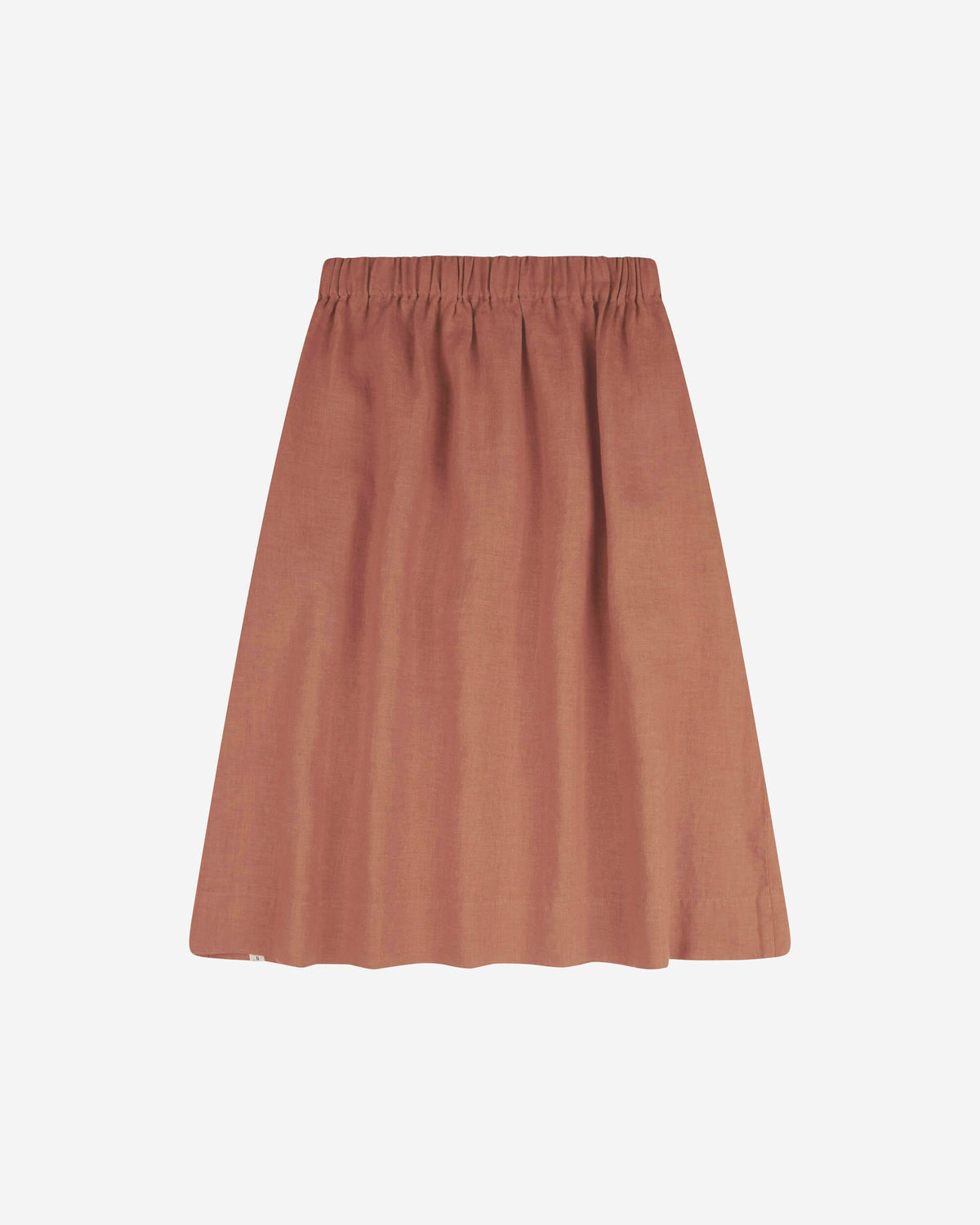 Brauner Rock Midi aus 100% Leinen von Matona